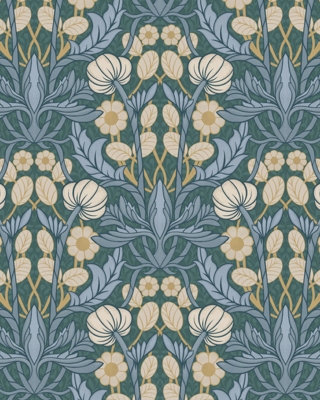 Victorian era - Seamless licensed pattern by Old Garden Pattern