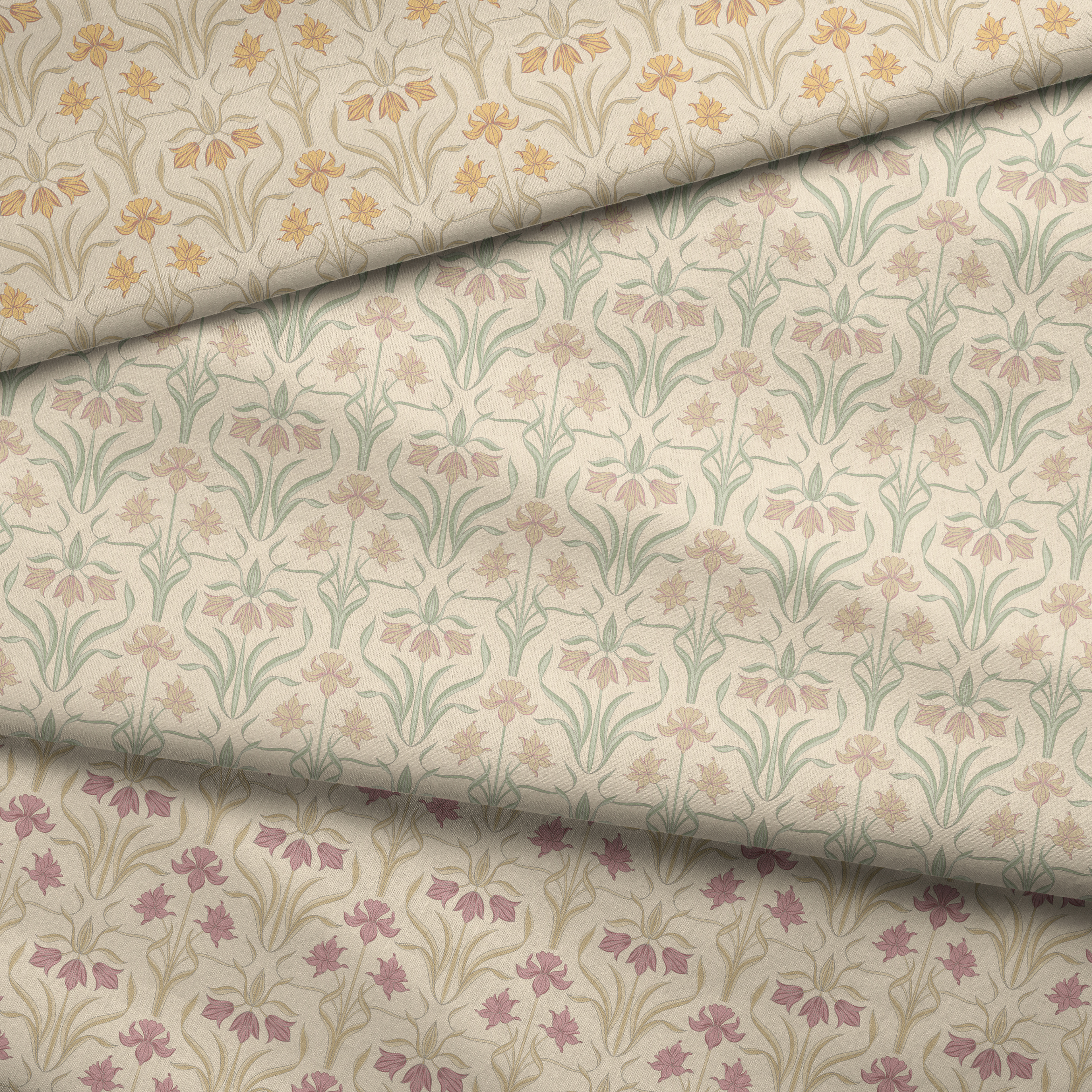 Spring melody seamless pattern