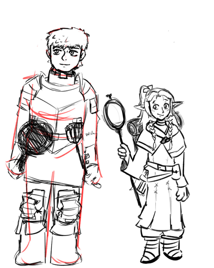 Dungeon Meshi, character studies