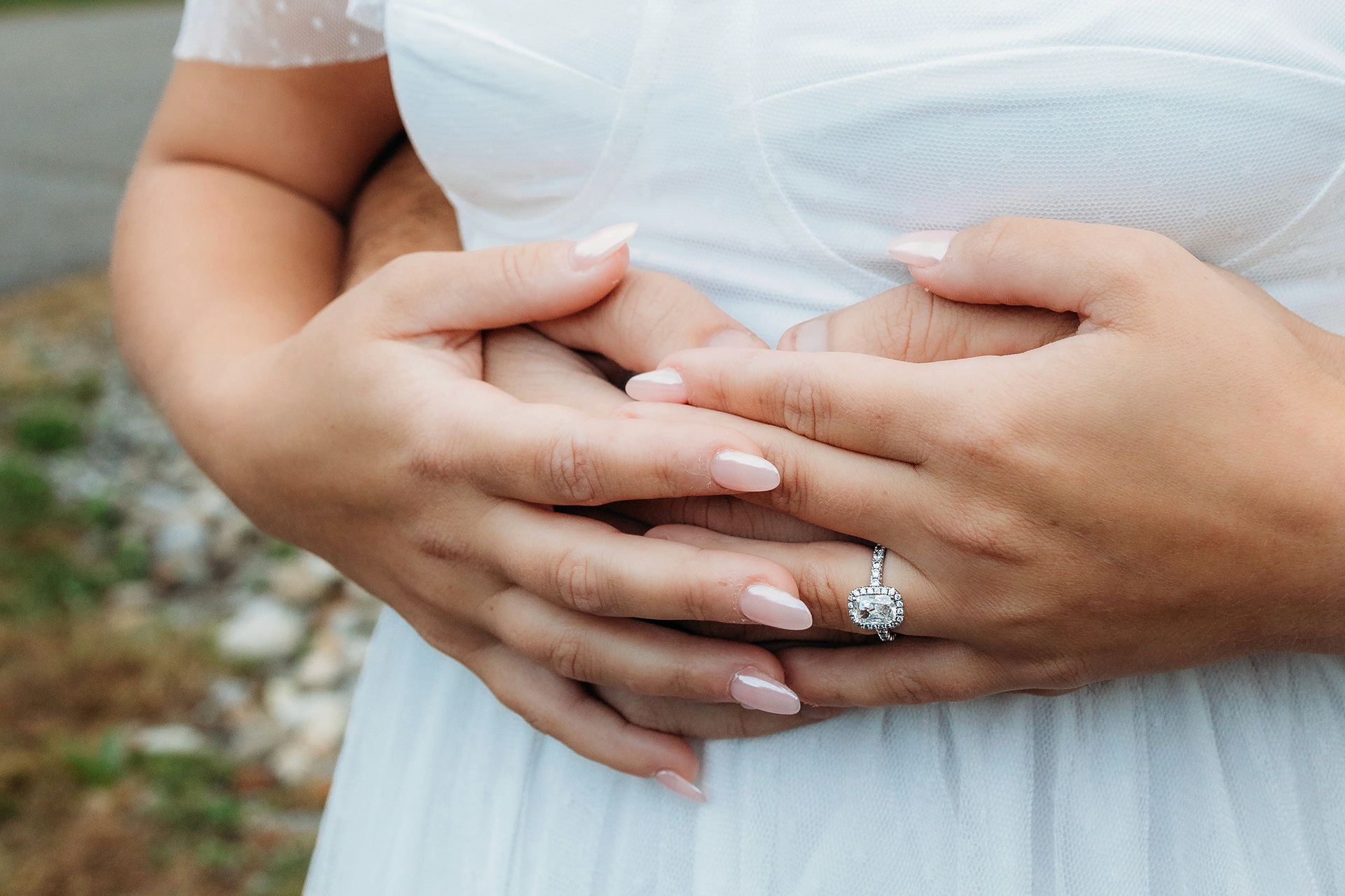 The golden leaves framed Leah and Alex in the most romantic New England fall light.