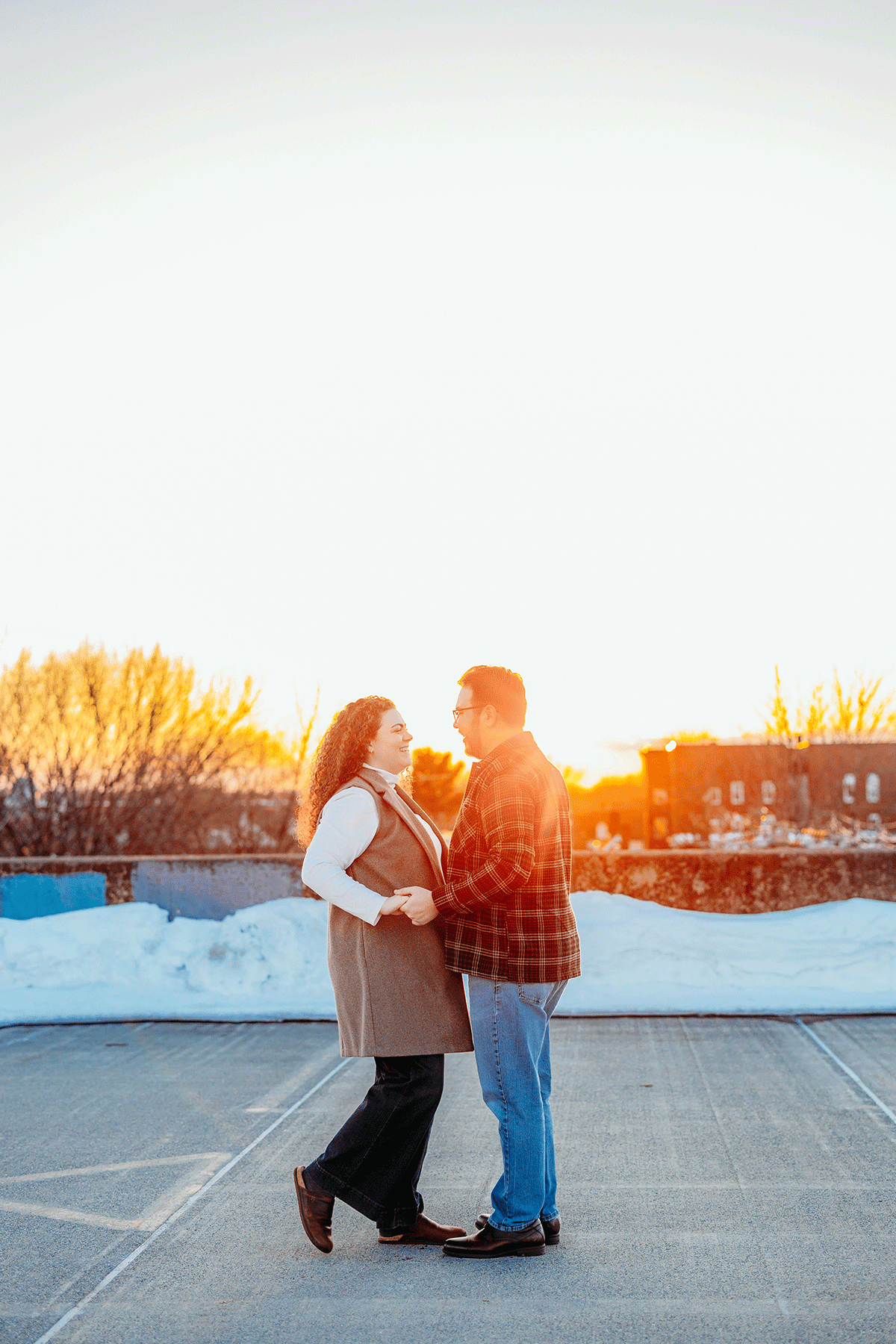 An introvert-friendly engagement session that proves romantic photos don’t have to feel posed or awkward.