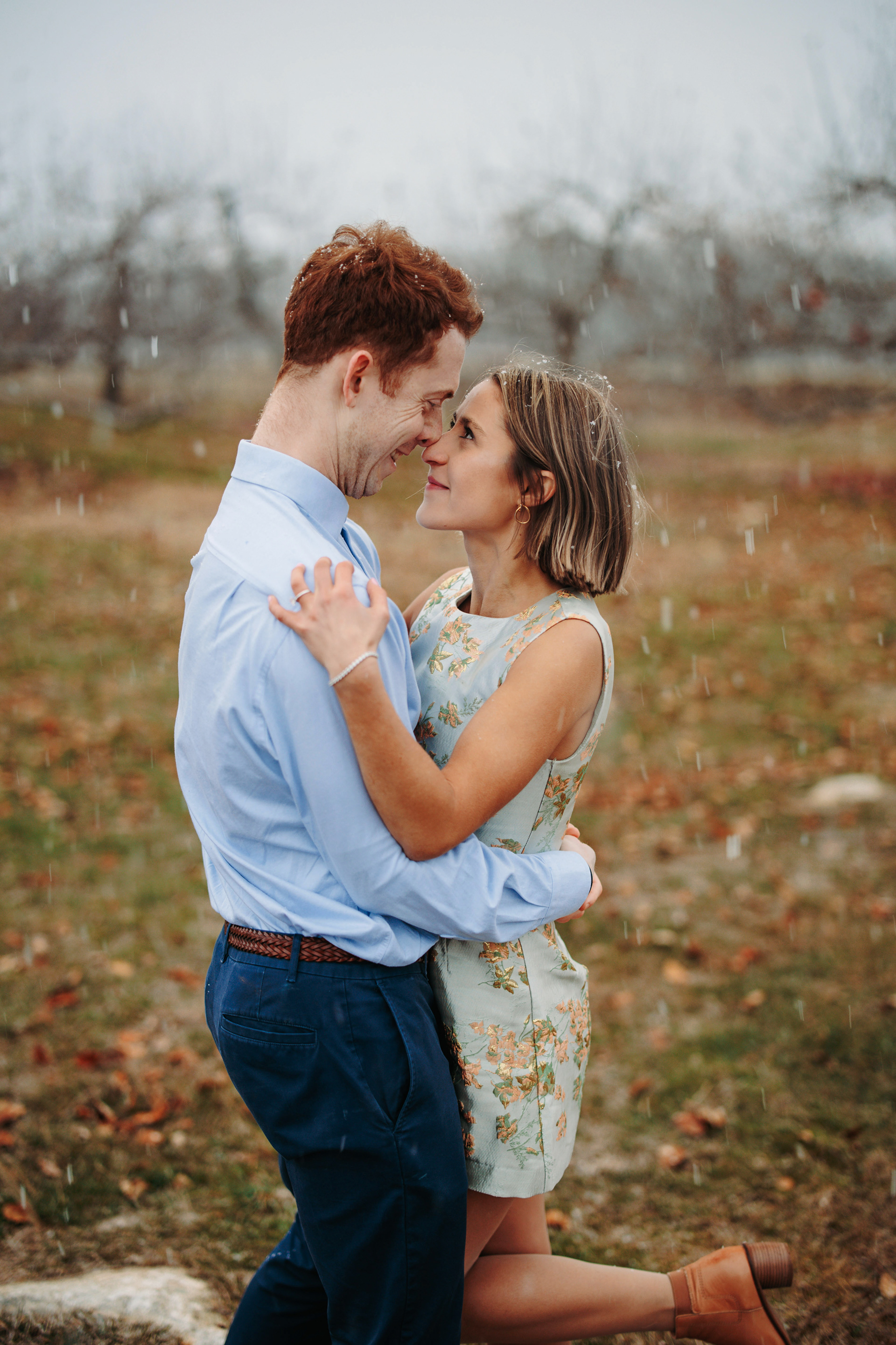 Snowflakes falling during the final shots — we couldn’t have planned it if we tried.