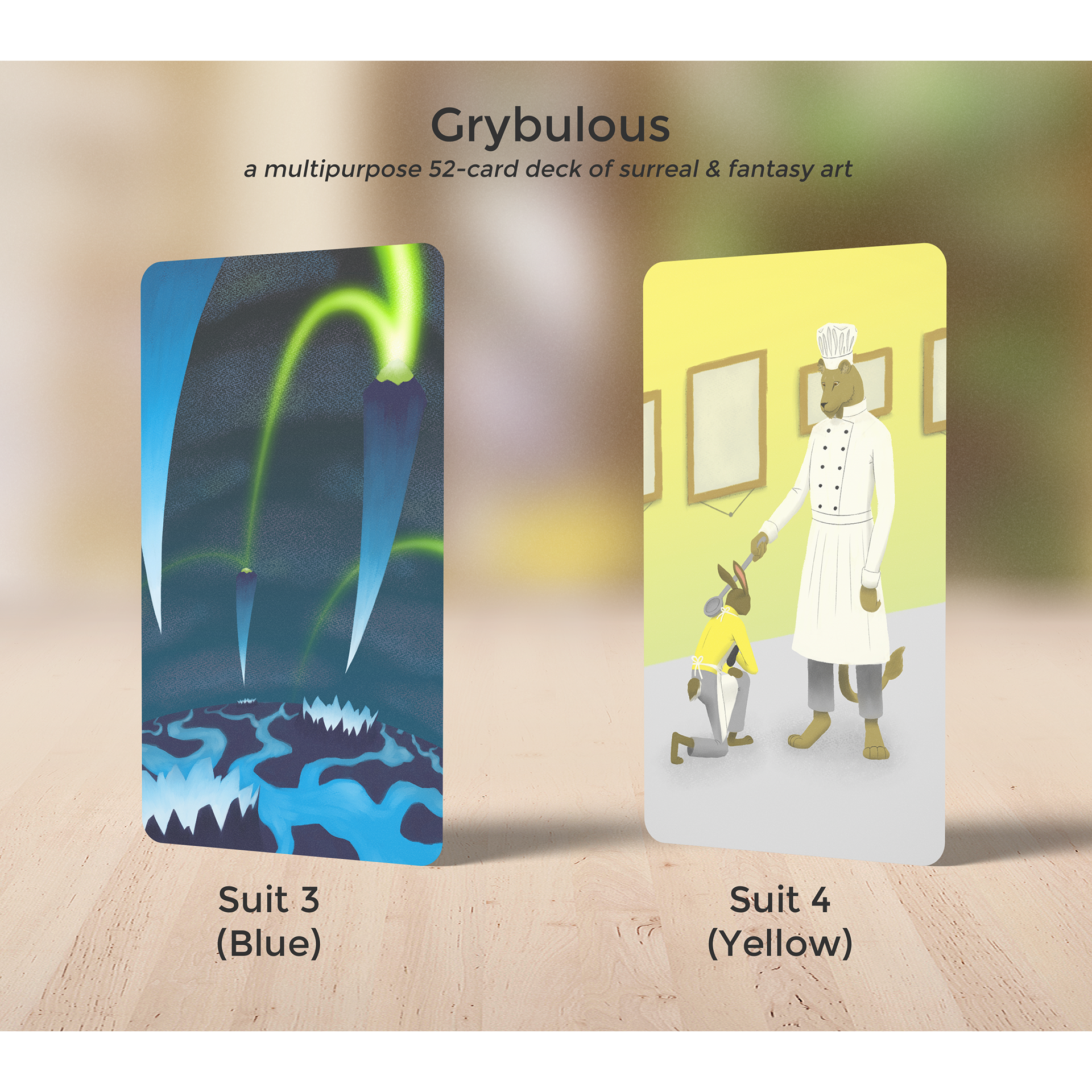 Tarot-sized art card deck