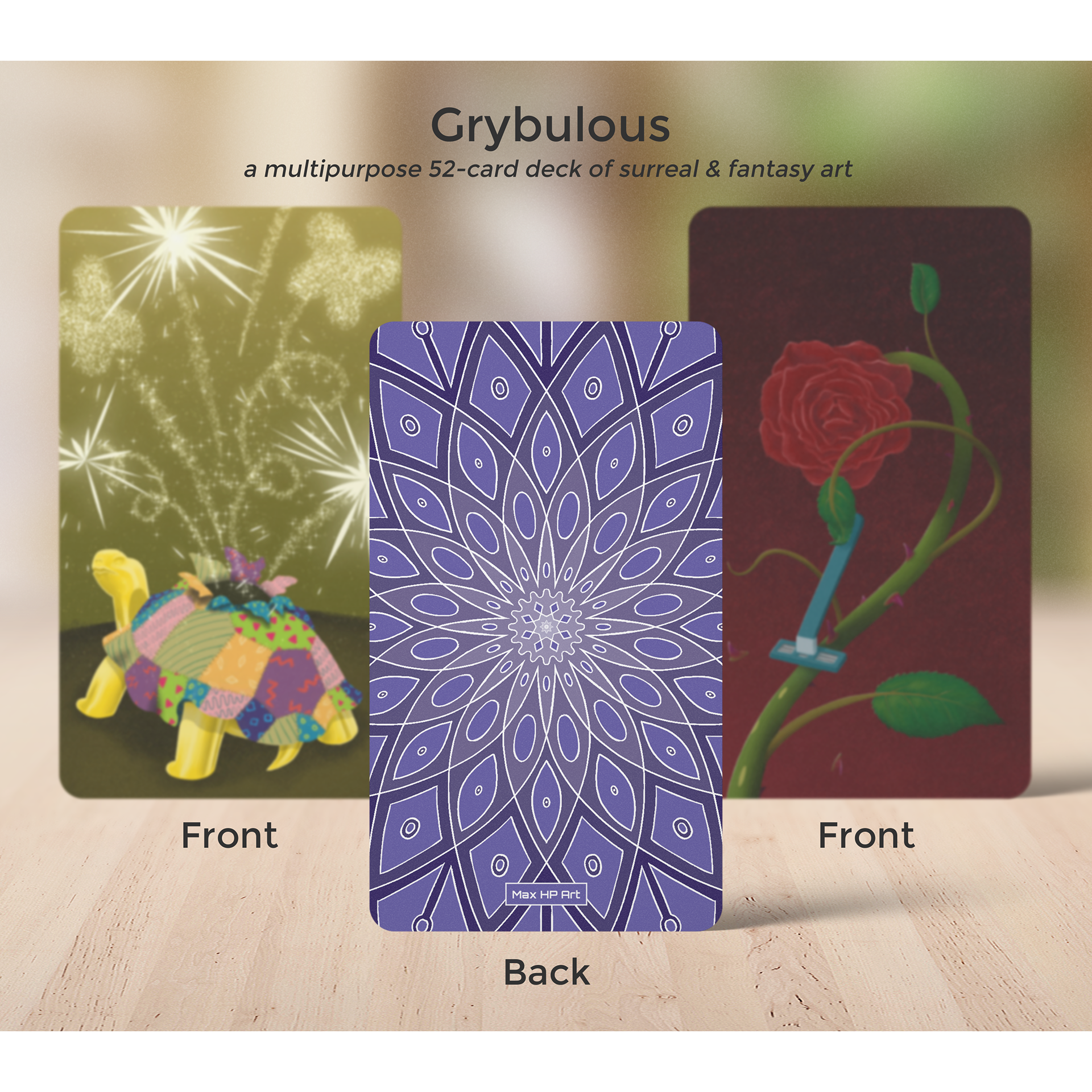 Tarot-sized art card deck