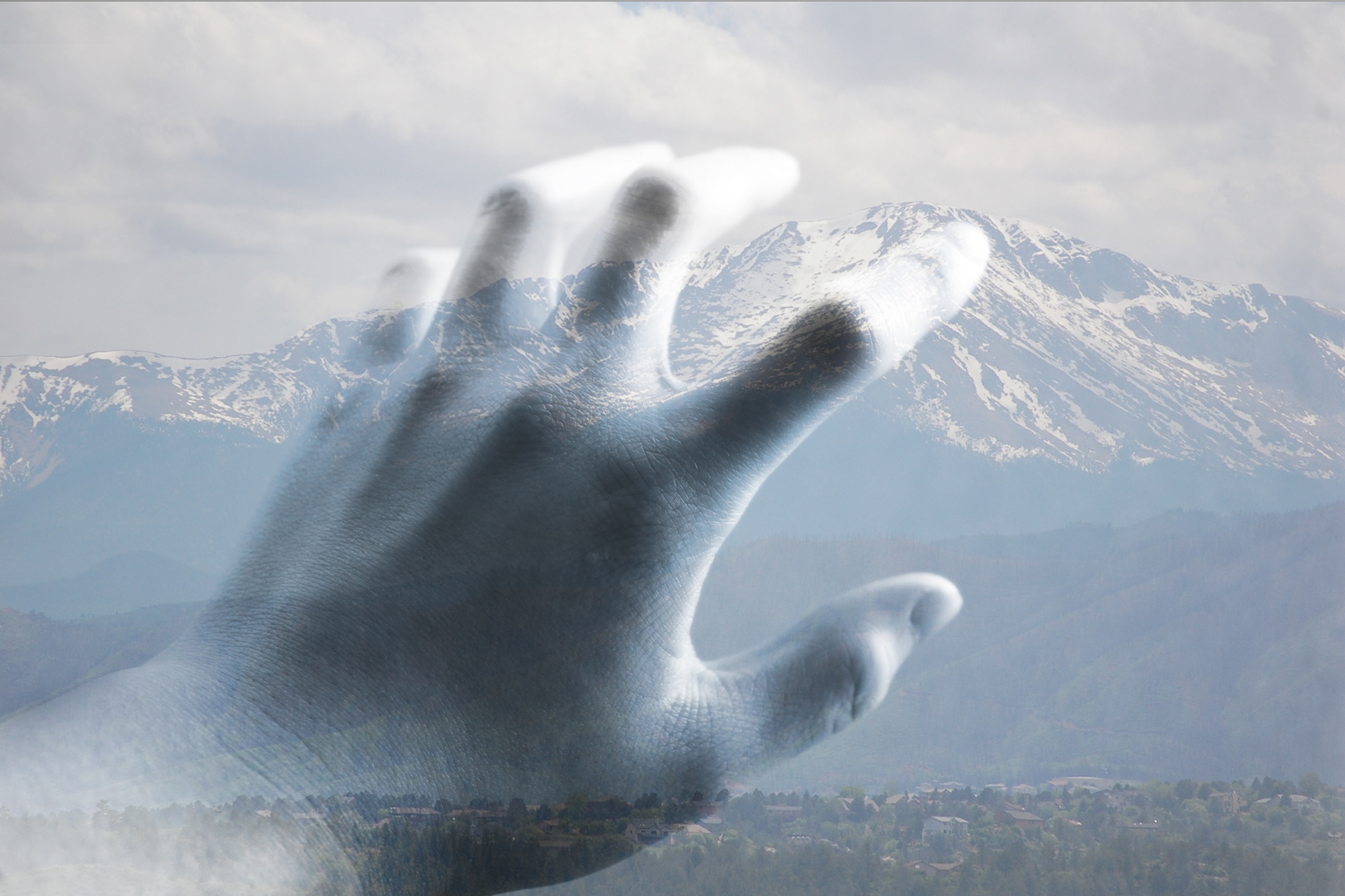 Touching the Mountaintop, 2016, 8" x 12"