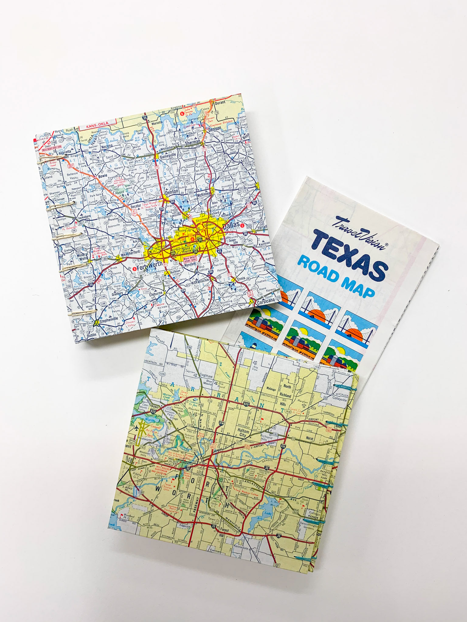 Secret Belgian Binding, road maps (TX, USA), 2021