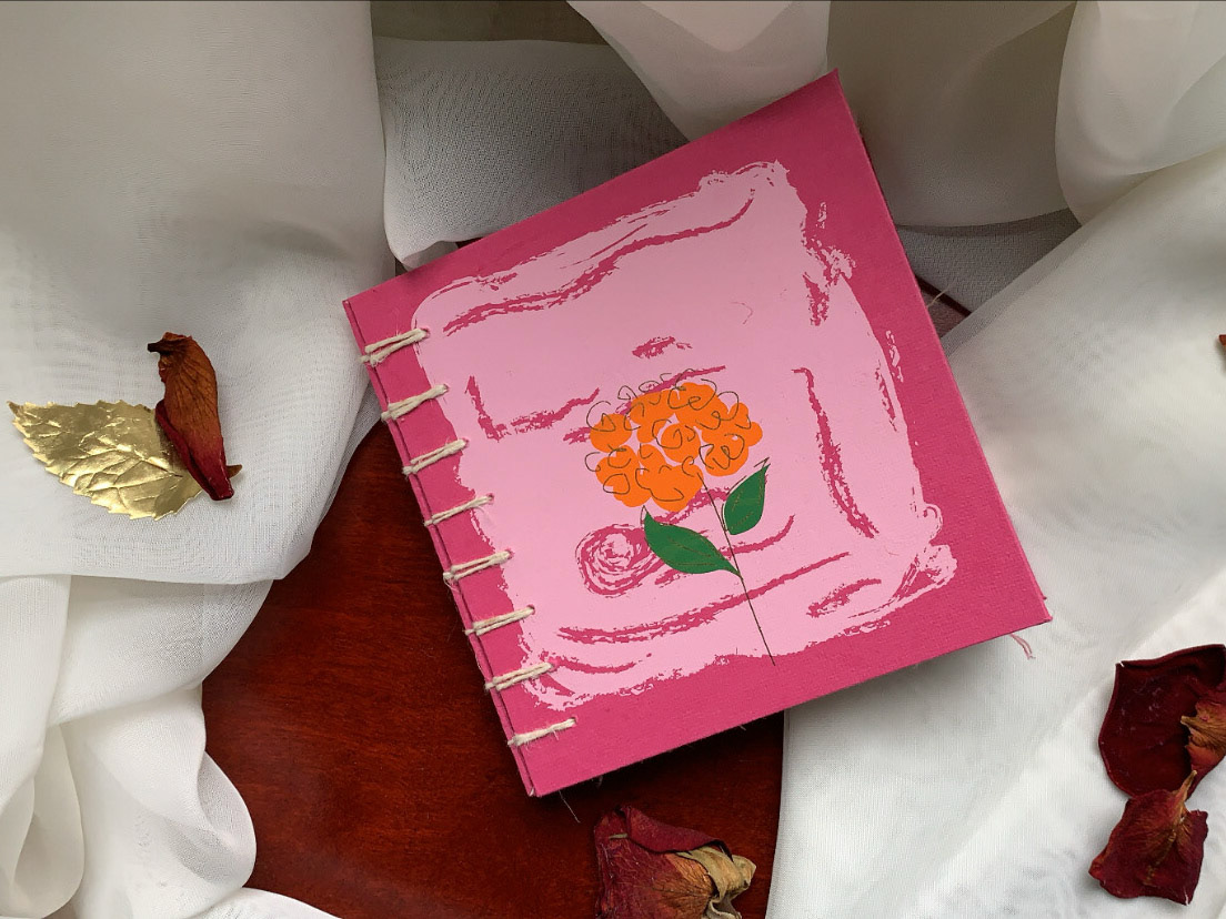 Secret Belgian Binding with assorted handmade paper, 2021
