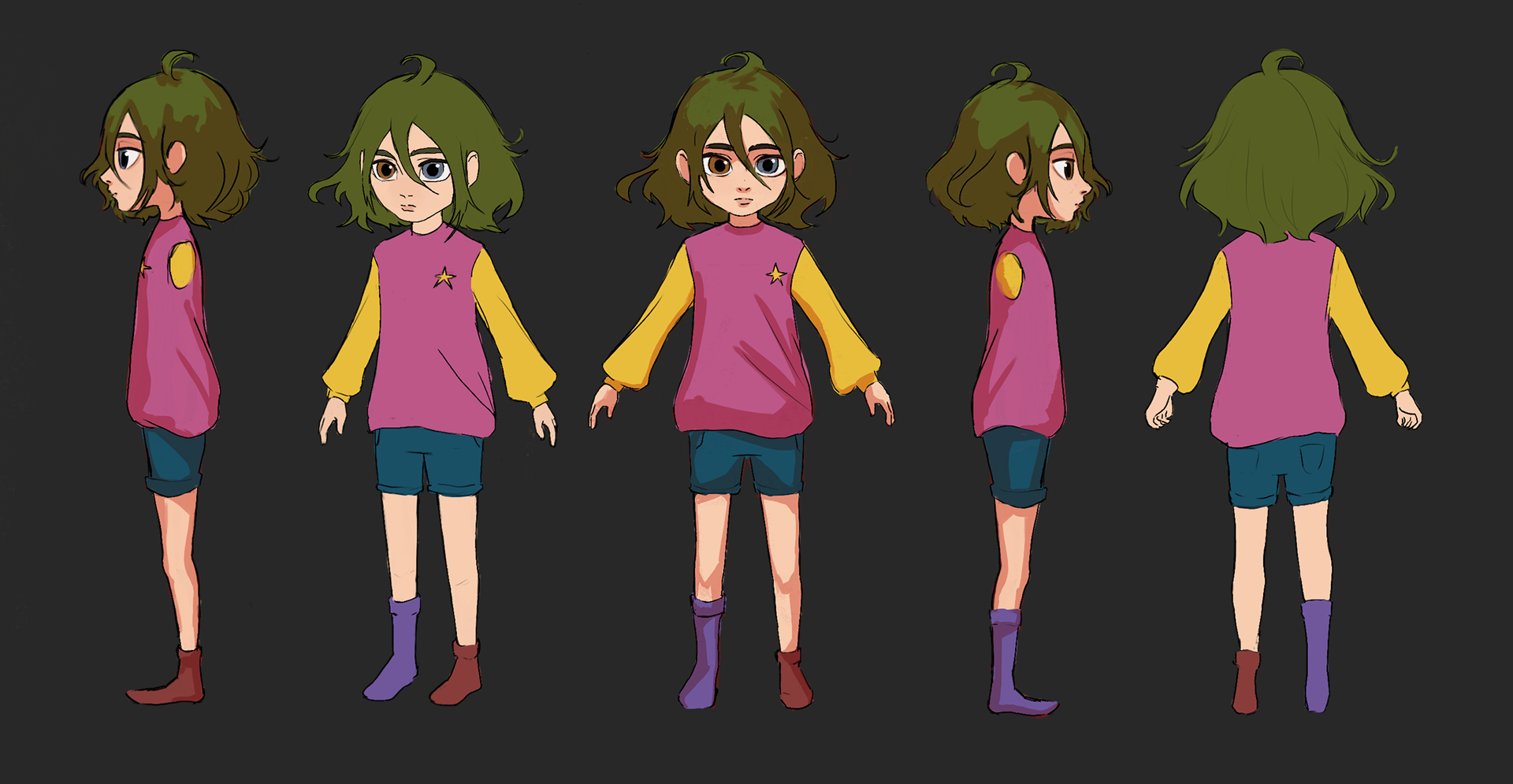 Olive character sheet, 2023