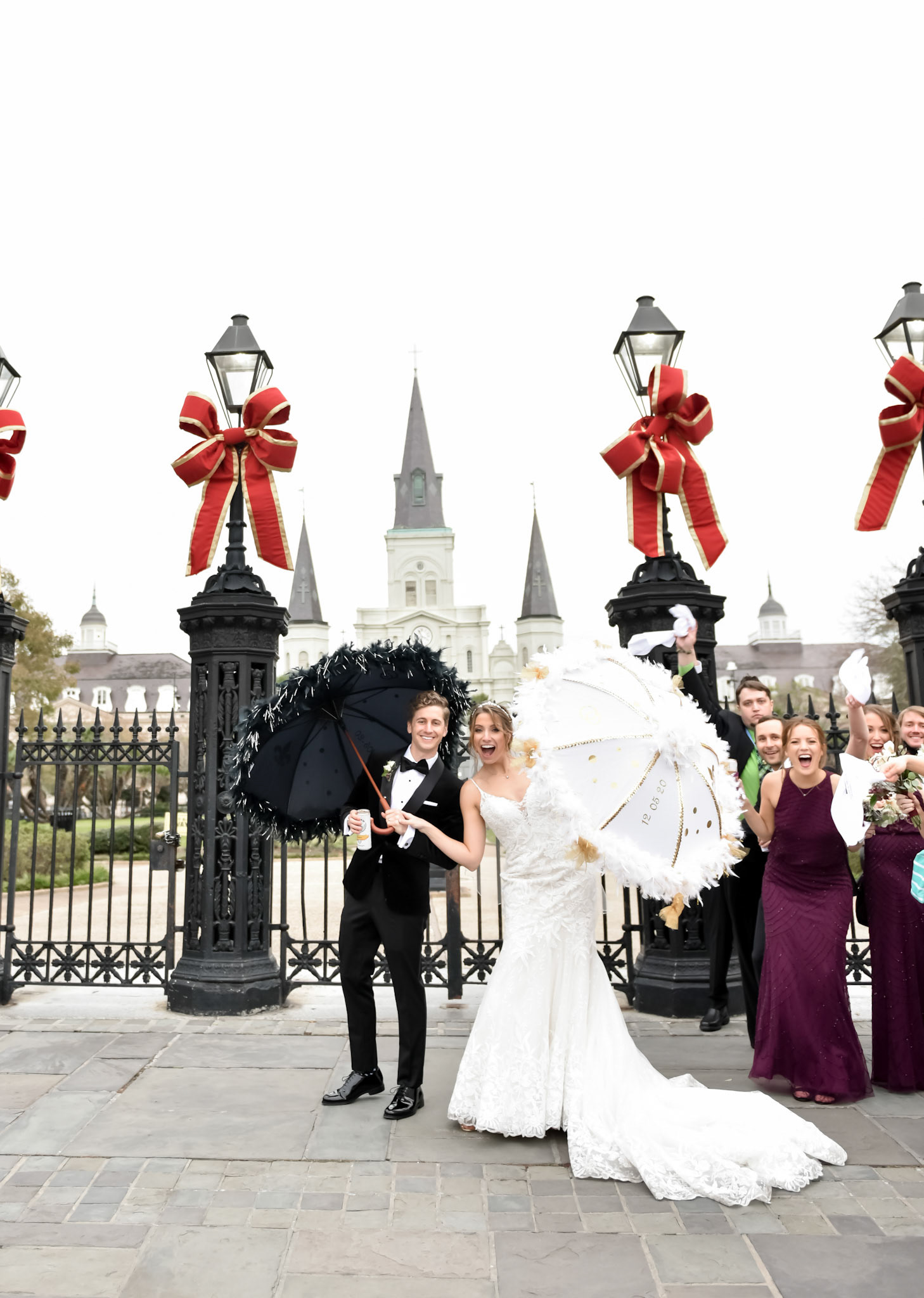 Christopher + Kristen Wedding Photography Album 1216 Studio New Orleans Wedding Photographers 2020 St. Louis Cathedral &amp; Race and Religious Jackson Square 2021 First Look Ceremony &amp; Reception Photography