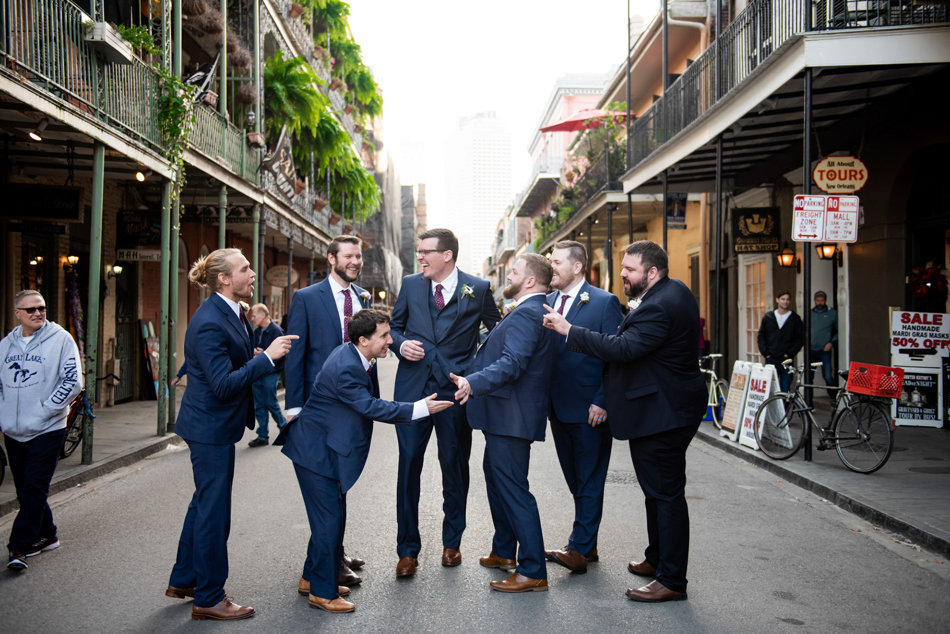 Groom Moments Before 1216 Studio New Orleans Wedding Photographers