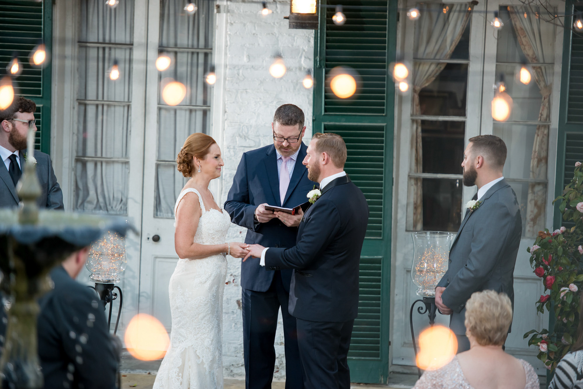 1216 Studio New Orleans Wedding Photographers Ceremony Bridal Party Wedding Guest Photography