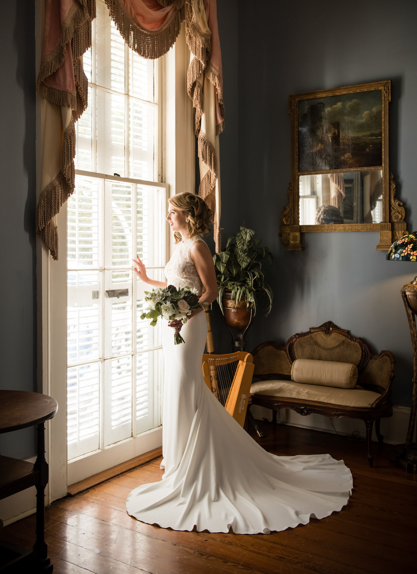 Bridal Portraits, Bridal Sessions, New Orleans Wedding Photographers, 1216 Studio, French Quarter, Wedding Dress, Details, Fashion, Garden District, 2019