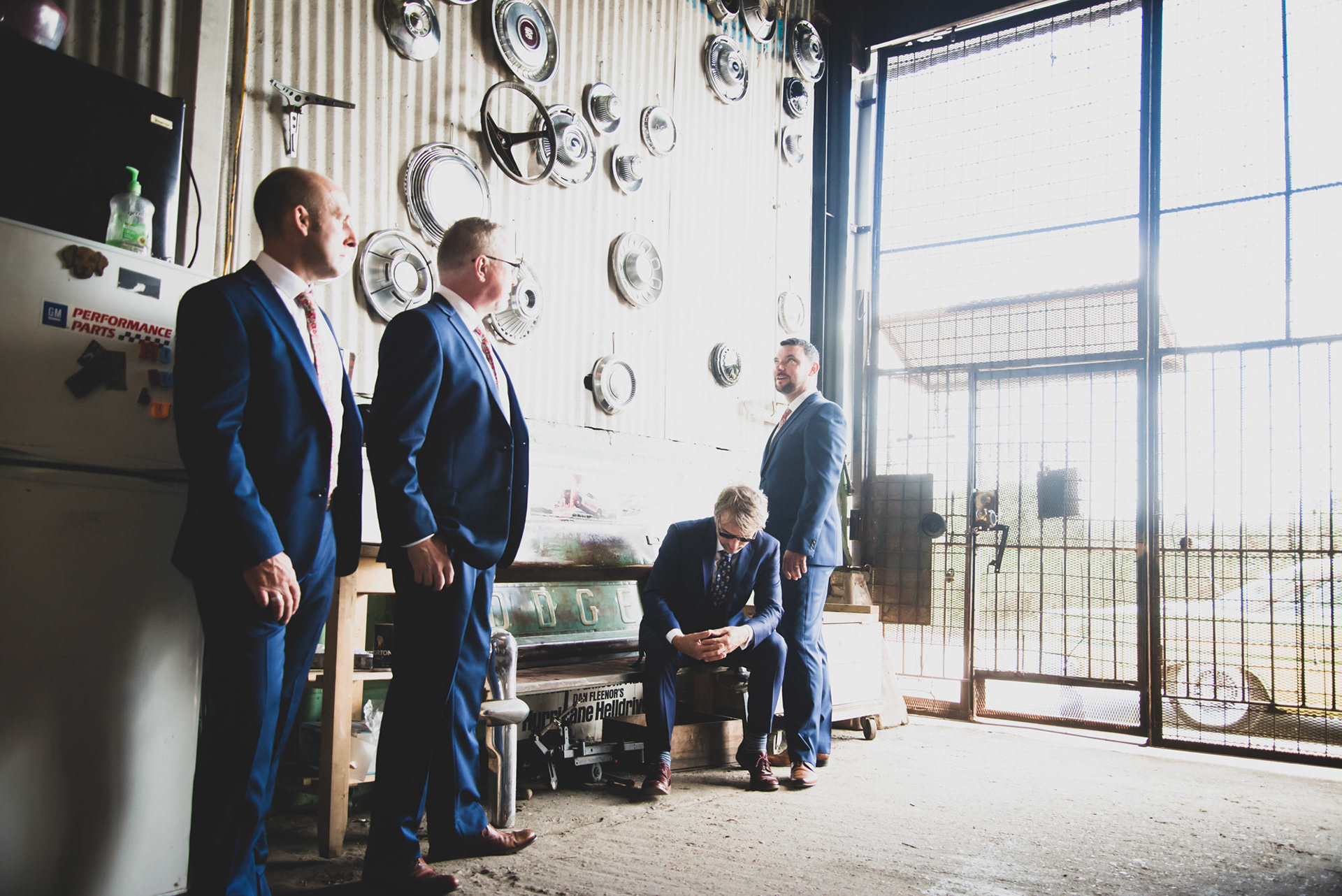 Groom Moments Before 1216 Studio New Orleans Wedding Photographers