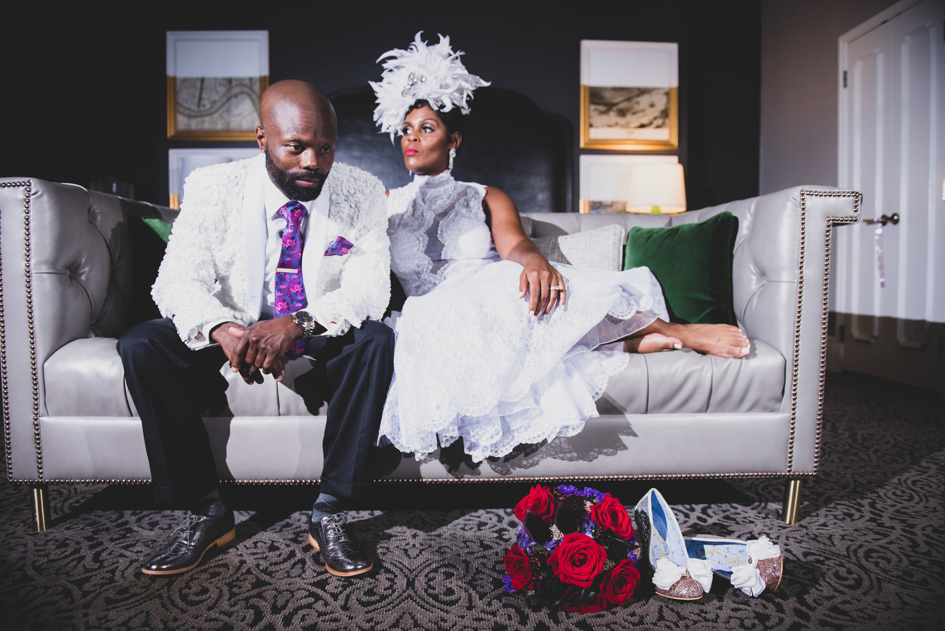 First Look, Bride and Groom, French Quarter, Jackson Square, 1216 Studio, New Orleans Wedding Photographers, 2019, 1st Look
