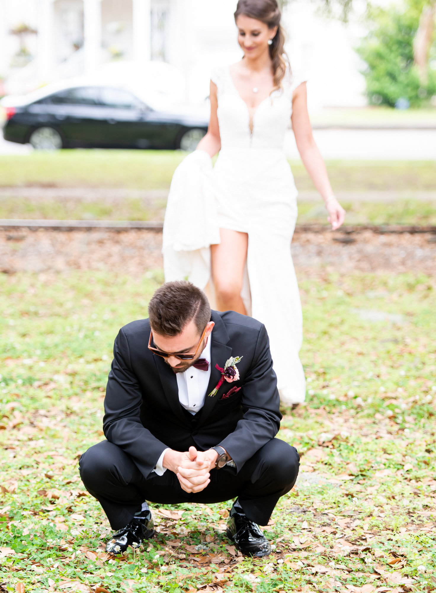 First Look, Bride and Groom, French Quarter, Jackson Square, 1216 Studio, New Orleans Wedding Photographers, 2019, 1st Look