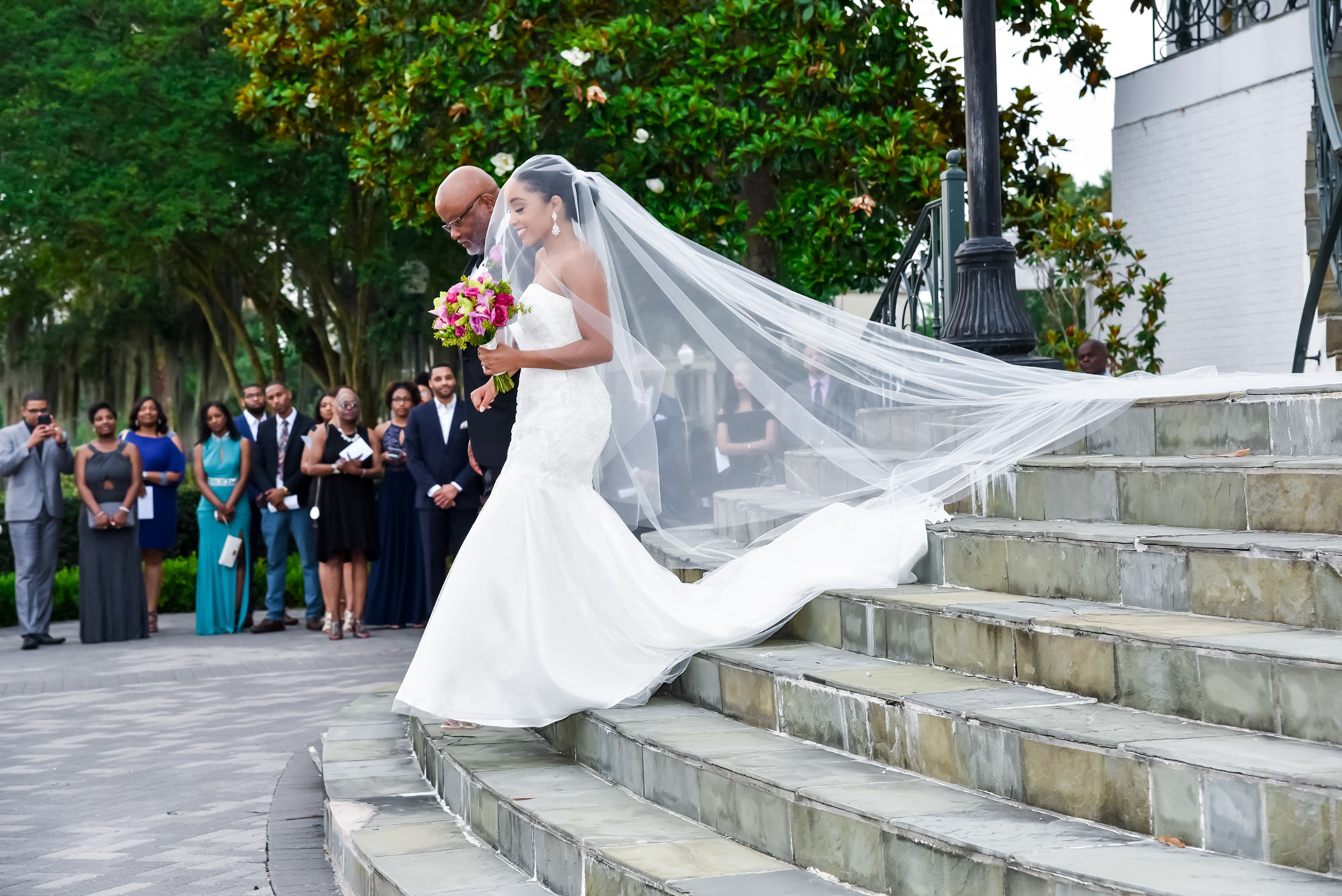 1216 Studio New Orleans Wedding Photographers Ceremony Bridal Party Wedding Guest Photography