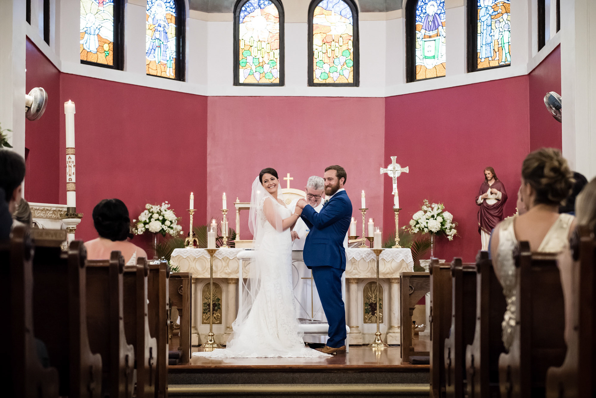 First Look, Bride and Groom, French Quarter, Jackson Square, 1216 Studio, New Orleans Wedding Photographers, 2019, 1st Look