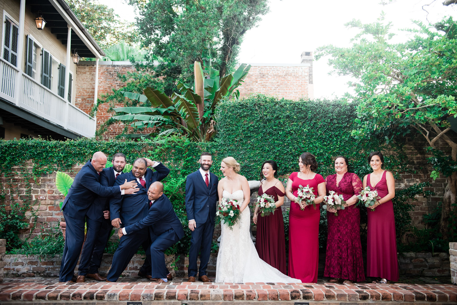 1216 Studio New Orleans Wedding Photographers Ceremony Bridal Party Wedding Guest Photography