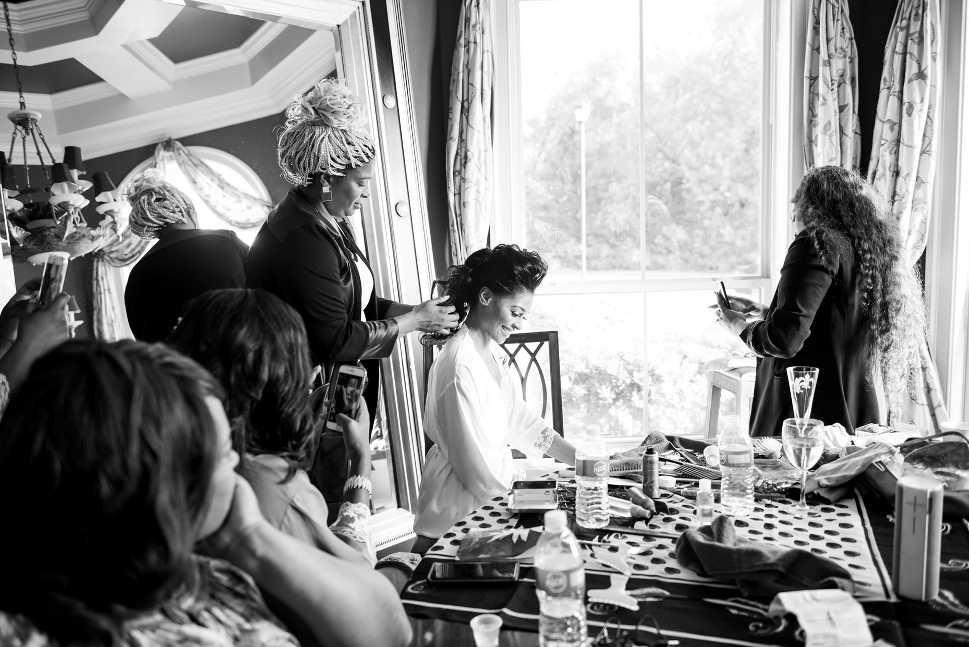 Prep Bridal Party Moments Before 1216 Studio New Orleans Wedding Photographers 2018 2019