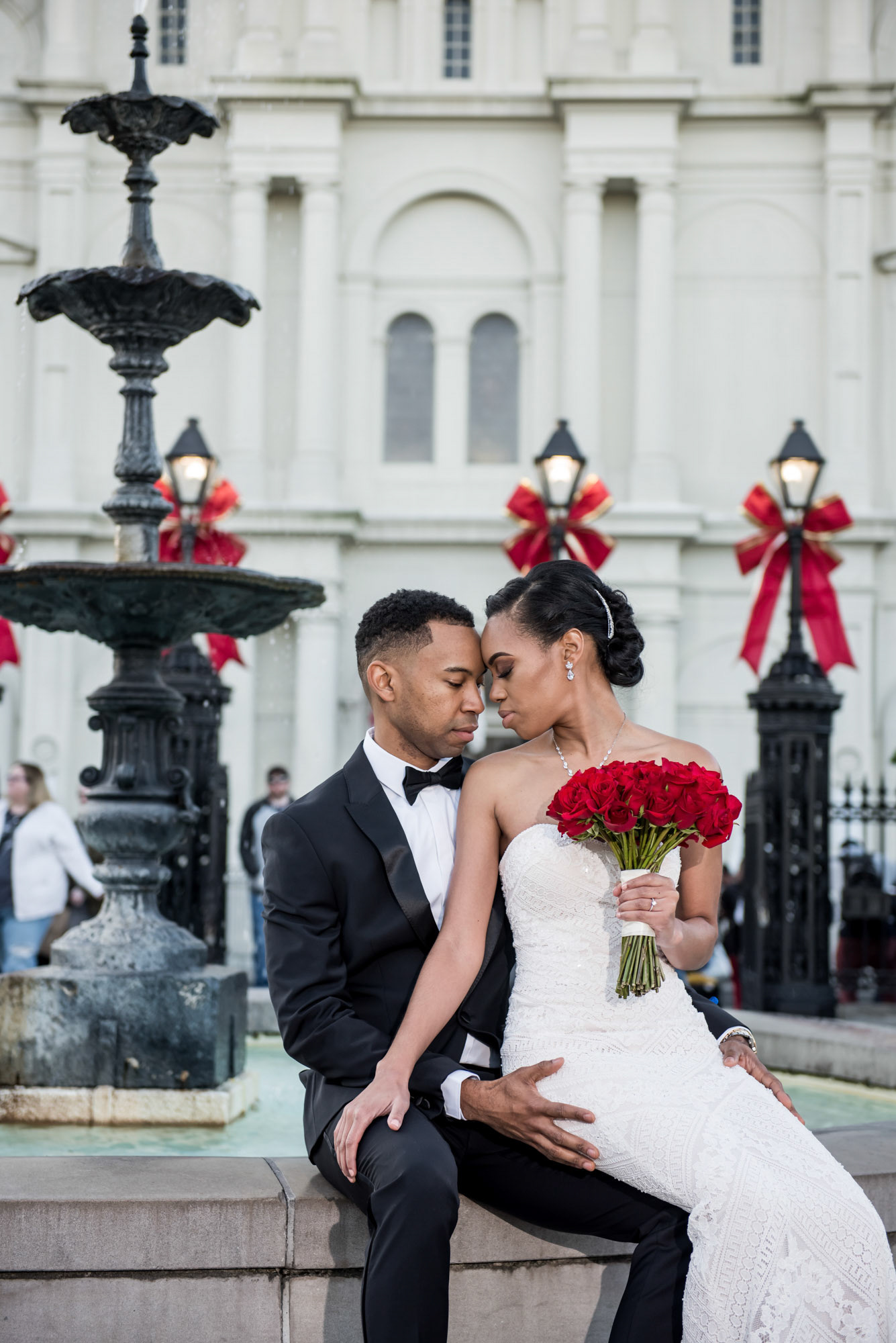 First Look, Bride and Groom, French Quarter, Jackson Square, 1216 Studio, New Orleans Wedding Photographers, 2019, 1st Look
