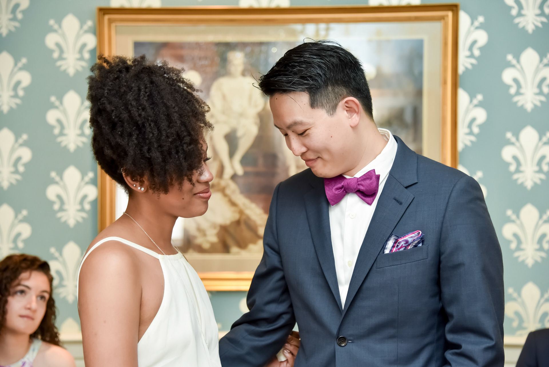 First Look, Bride and Groom, French Quarter, Jackson Square, 1216 Studio, New Orleans Wedding Photographers, 2019, 1st Look