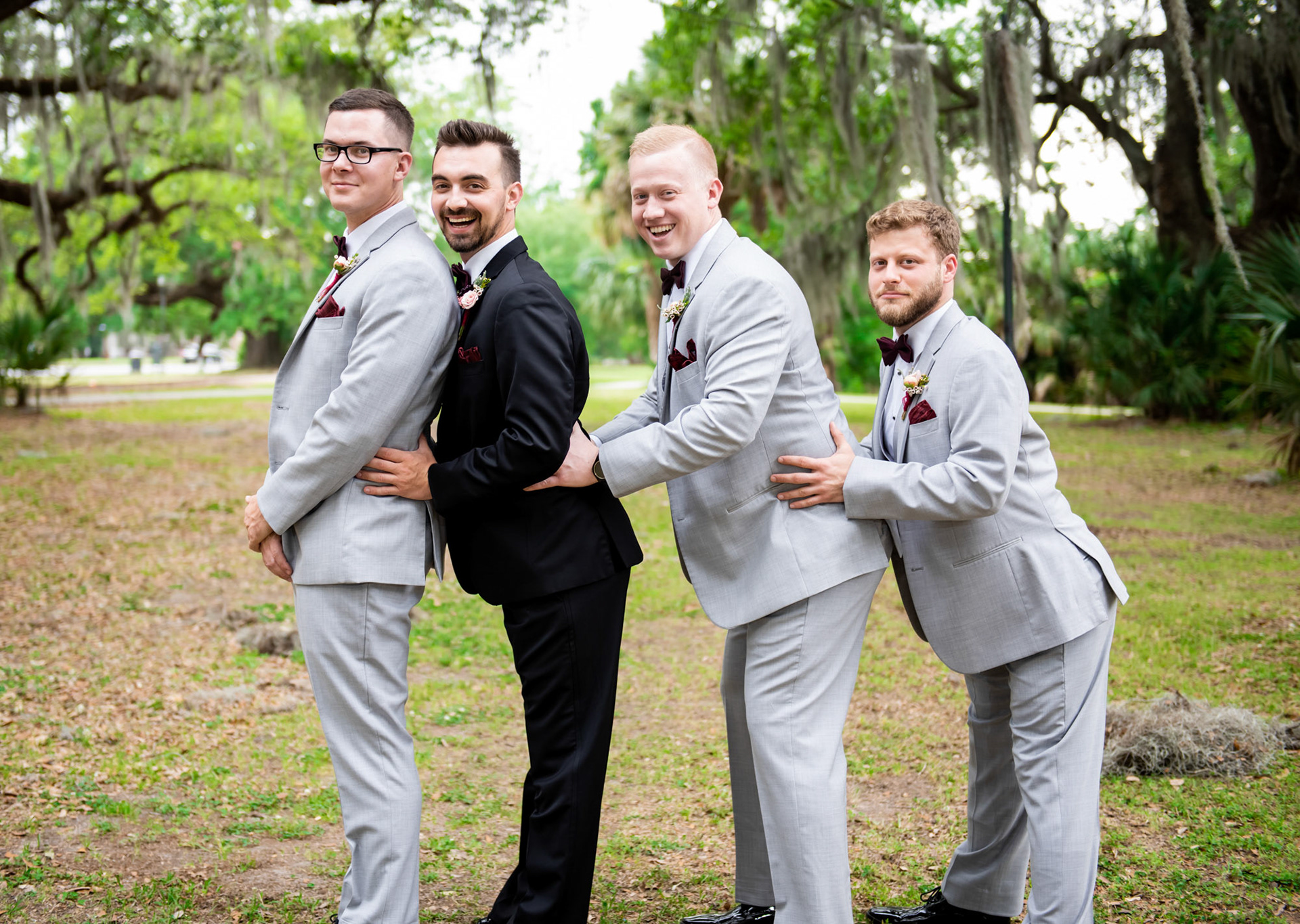 Groom Moments Before 1216 Studio New Orleans Wedding Photographers