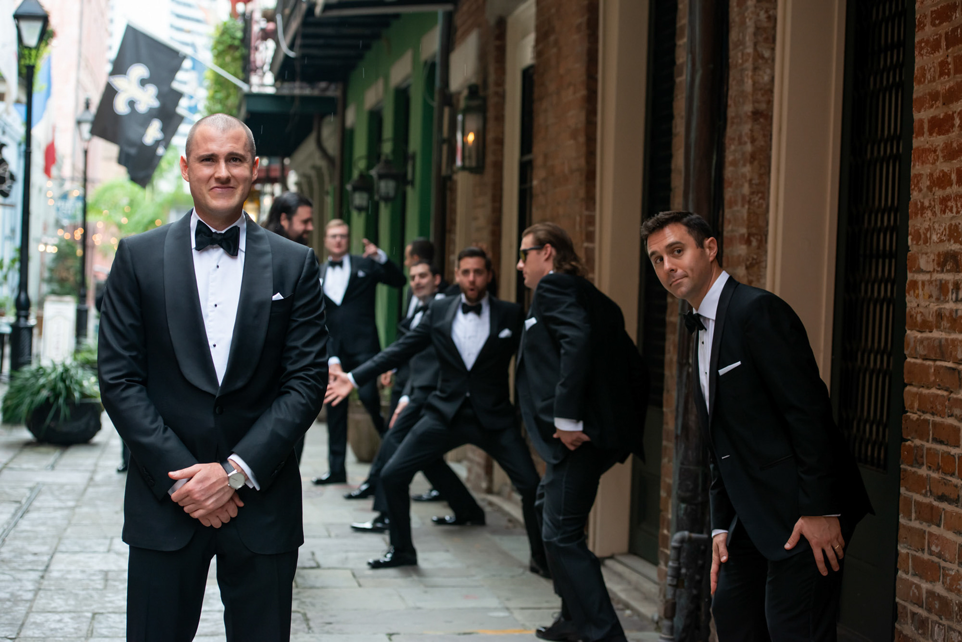 1216 Studio New Orleans Wedding Photographers Ceremony Bridal Party Wedding Guest Photography