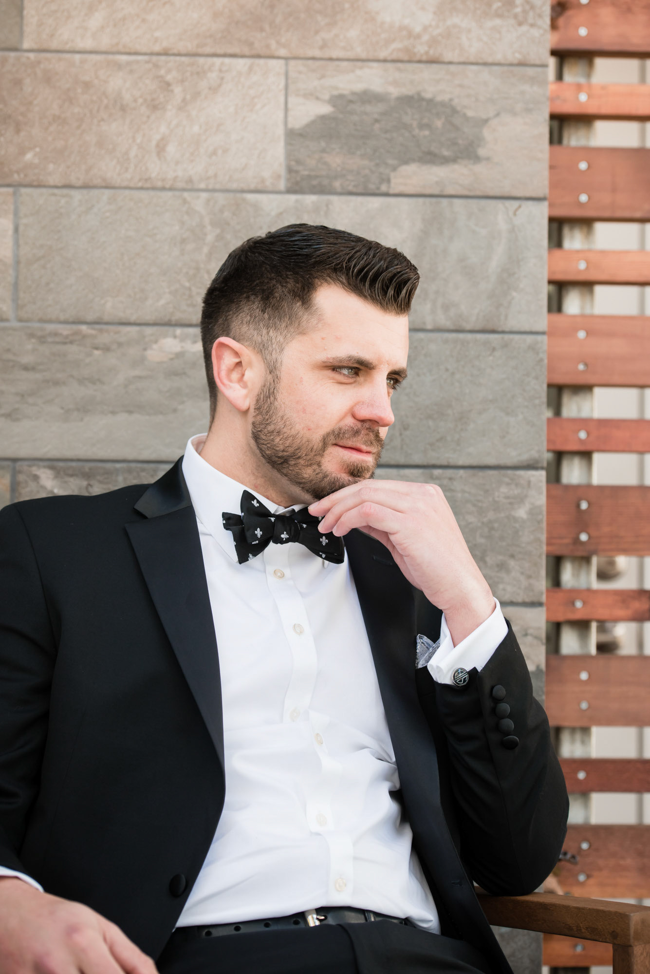 Groom Moments Before 1216 Studio New Orleans Wedding Photographers