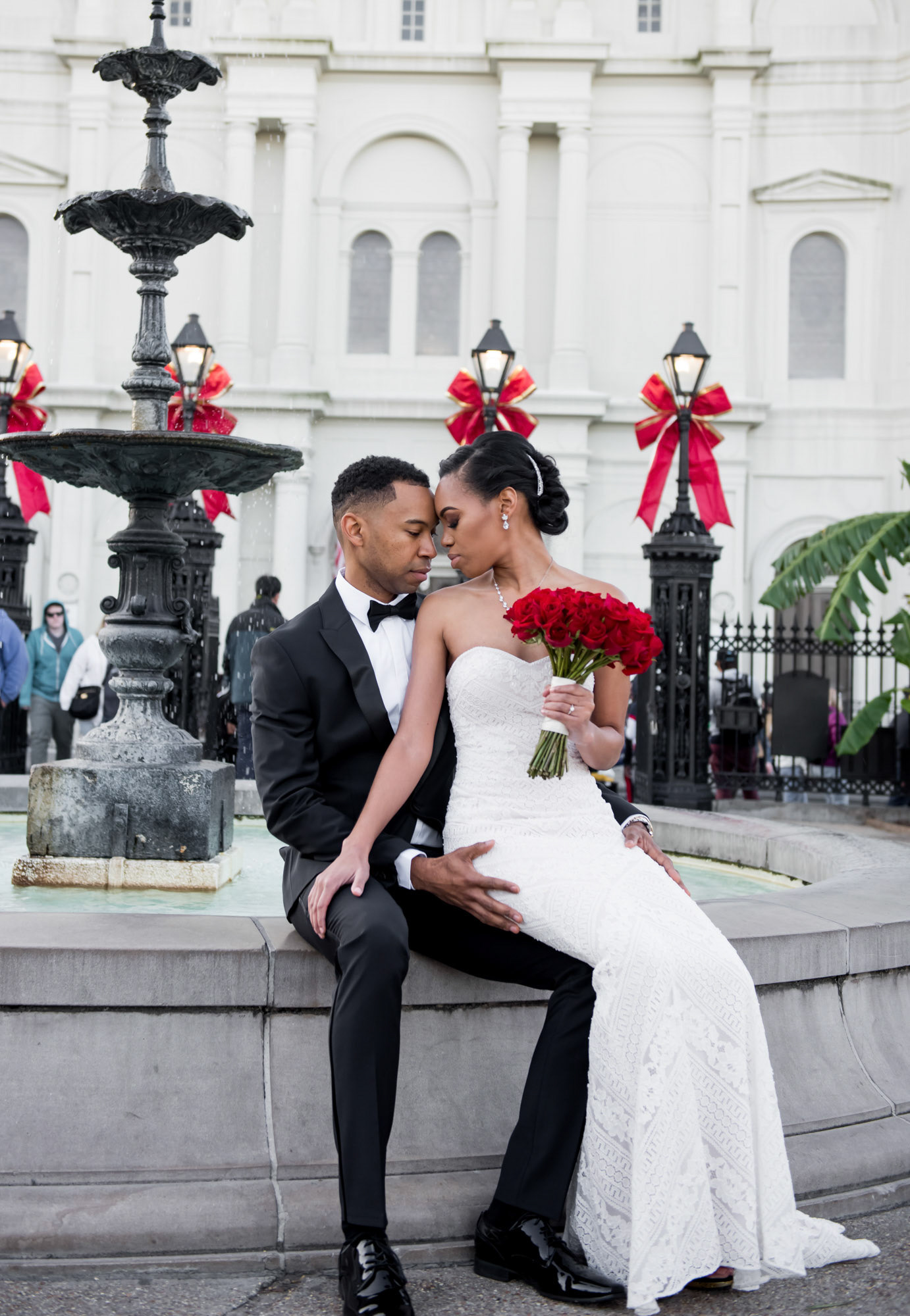 First Look, Bride and Groom, French Quarter, Jackson Square, 1216 Studio, New Orleans Wedding Photographers, 2019, 1st Look