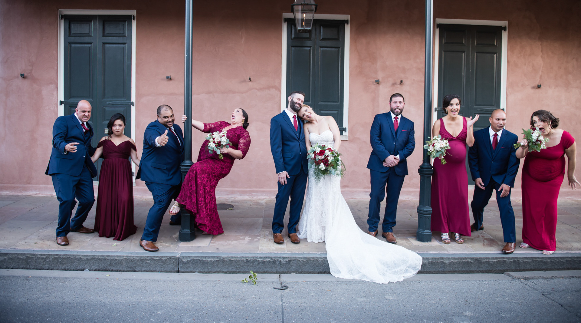 1216 Studio New Orleans Wedding Photographers Ceremony Bridal Party Wedding Guest Photography