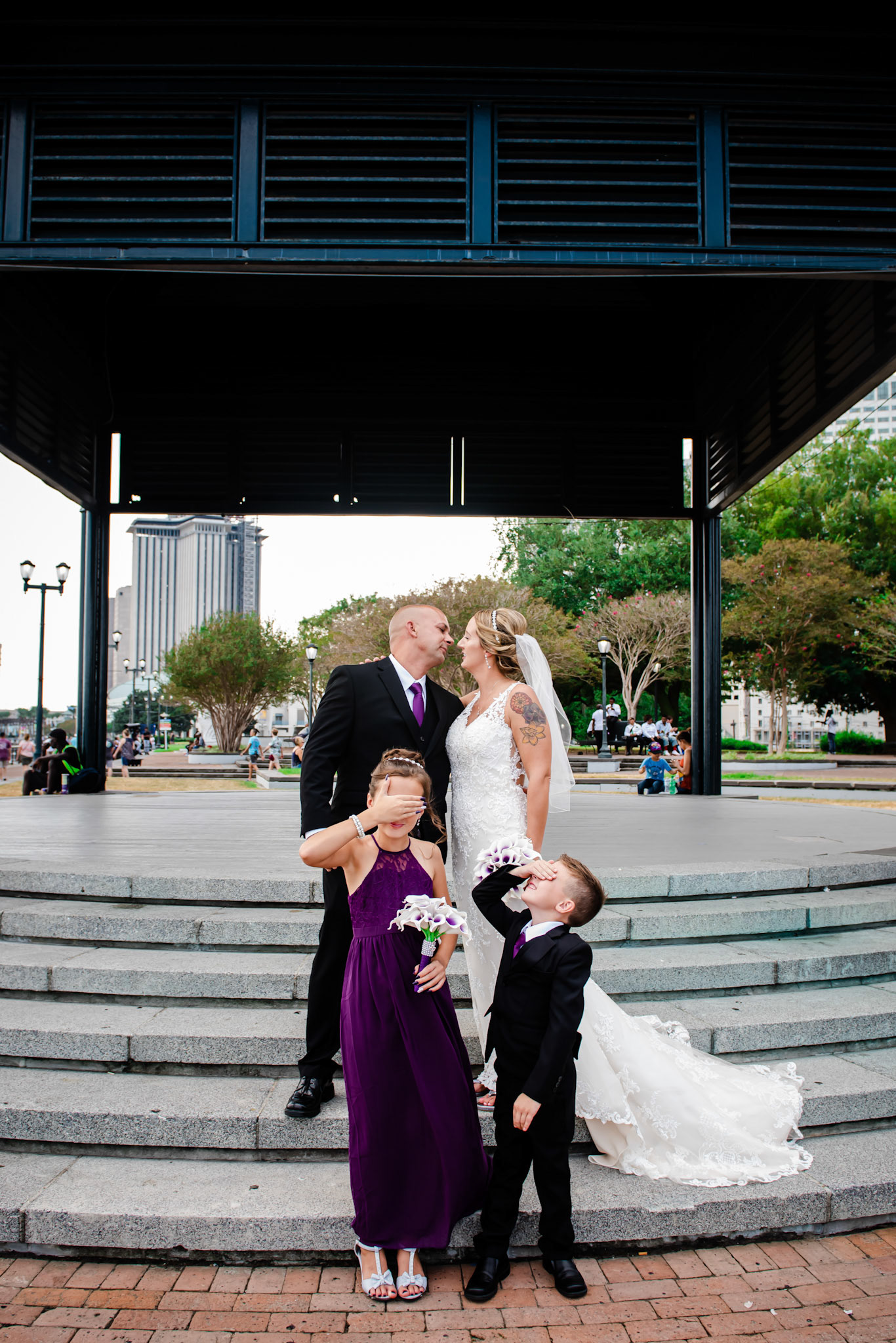David & Kim Wedding Photography Album Jackson Square - Pat O' Briens River 1216 Studio New Orleans Wedding Photographers