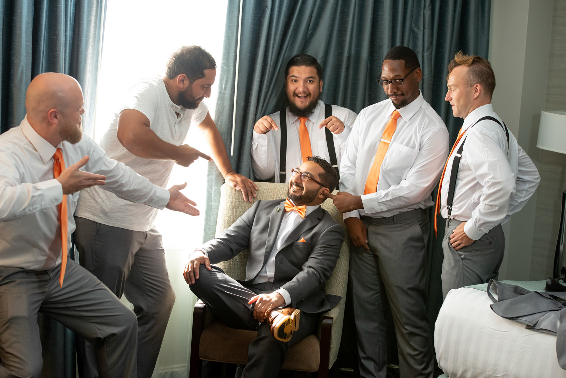 Groom Moments Before 1216 Studio New Orleans Wedding Photographers