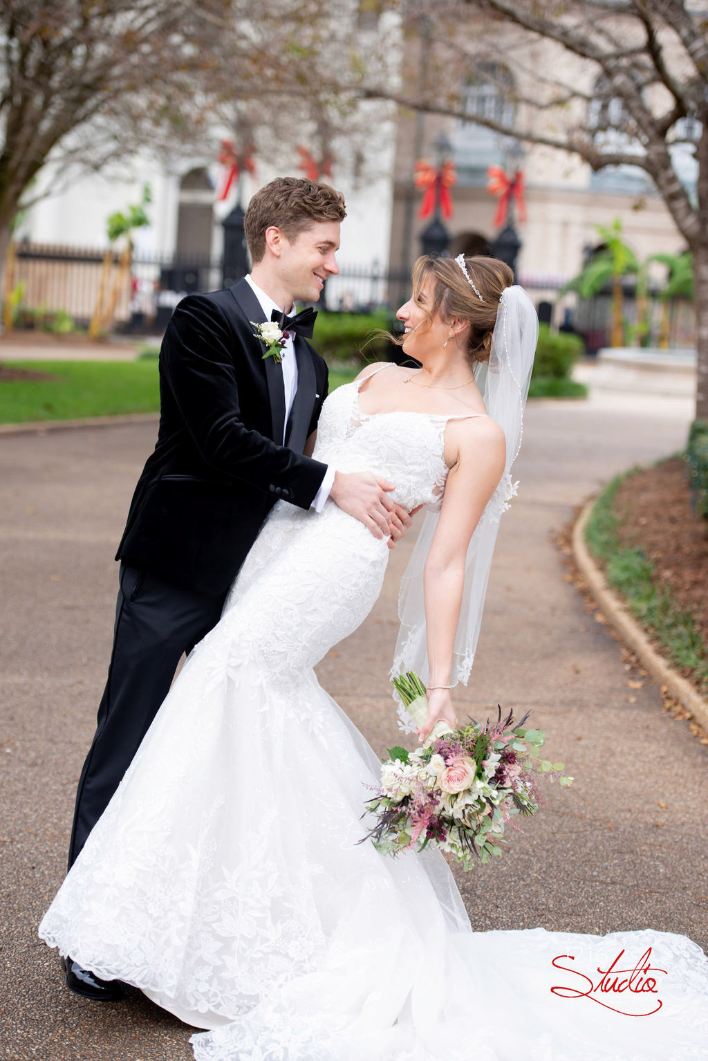 Christopher + Kristen Wedding Photography Album 1216 Studio New Orleans Wedding Photographers 2020 St. Louis Cathedral &amp; Race and Religious Jackson Square 2021 First Look Ceremony &amp; Reception Photography