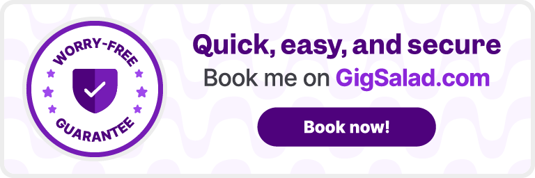 Hire me on GigSalad