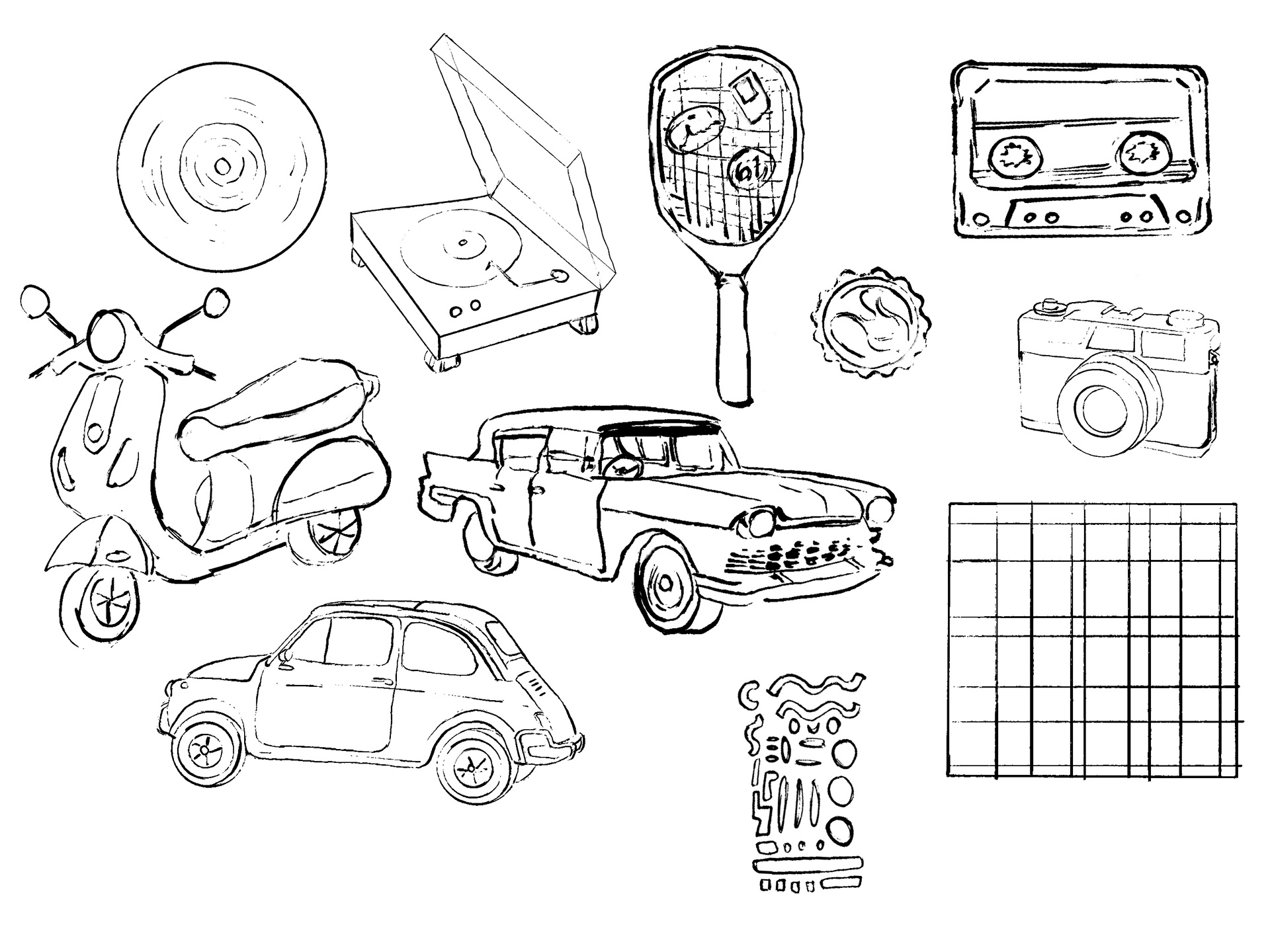motif sketches