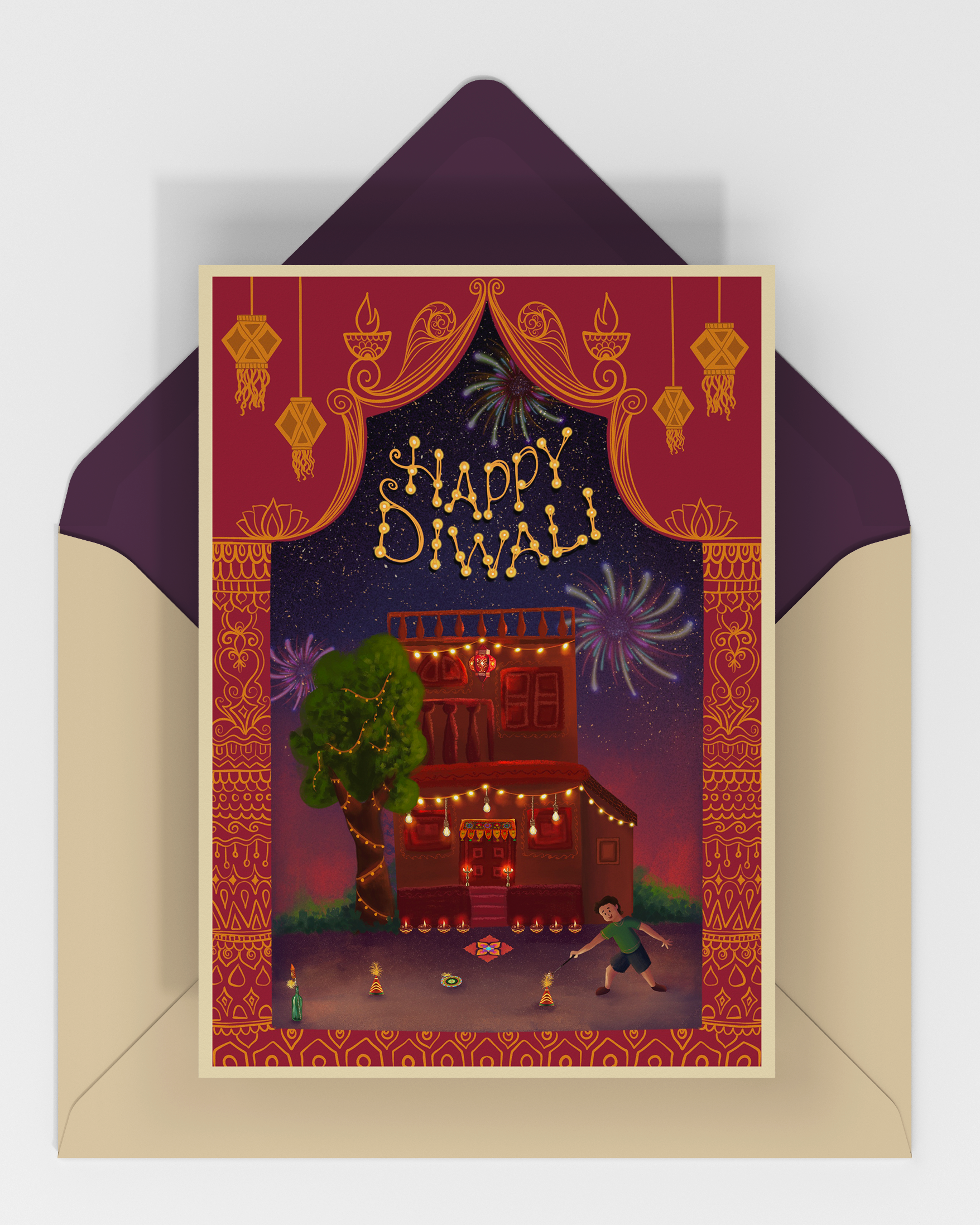 Invitation card mockup