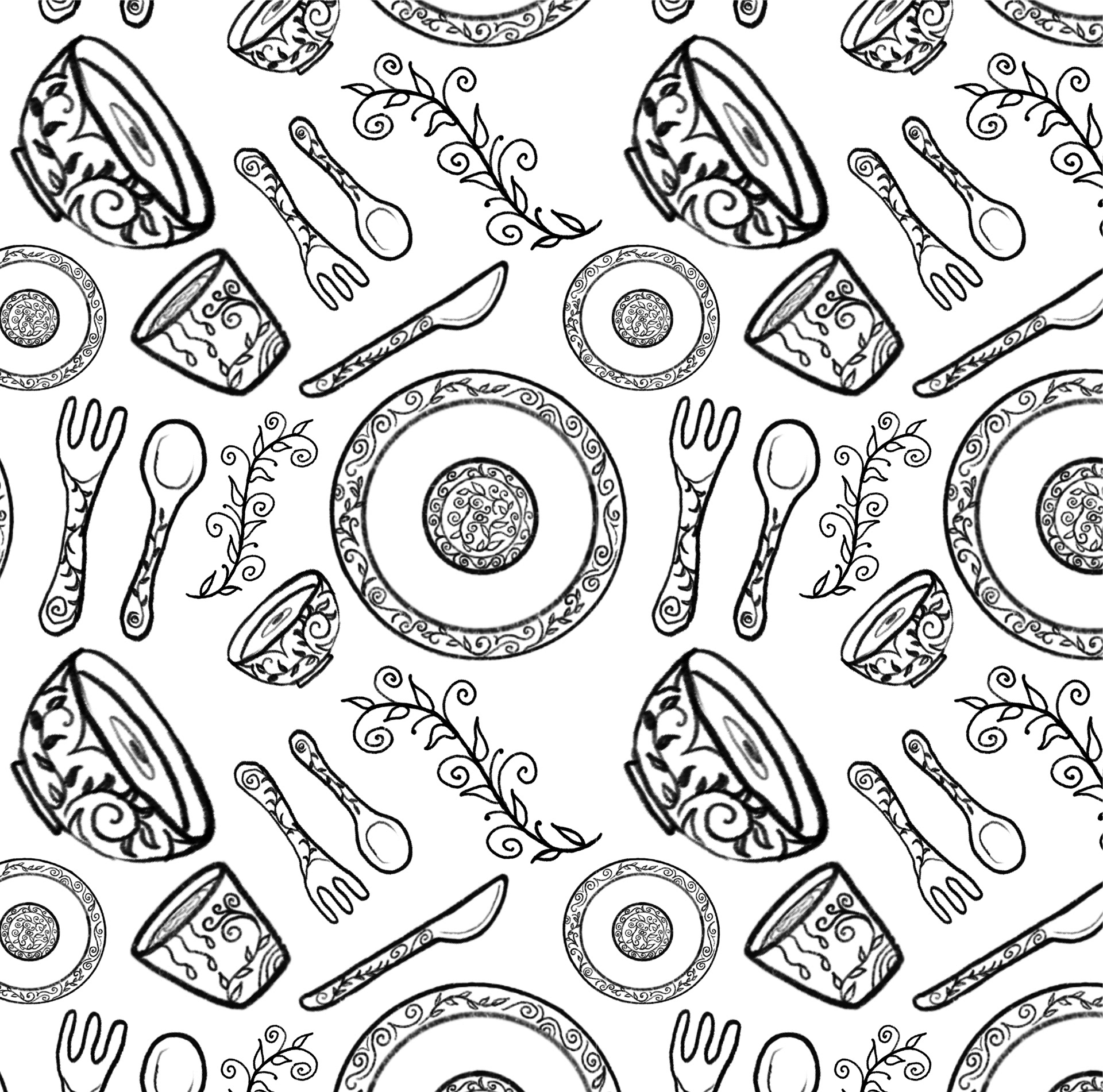 Hero Pattern Sketch