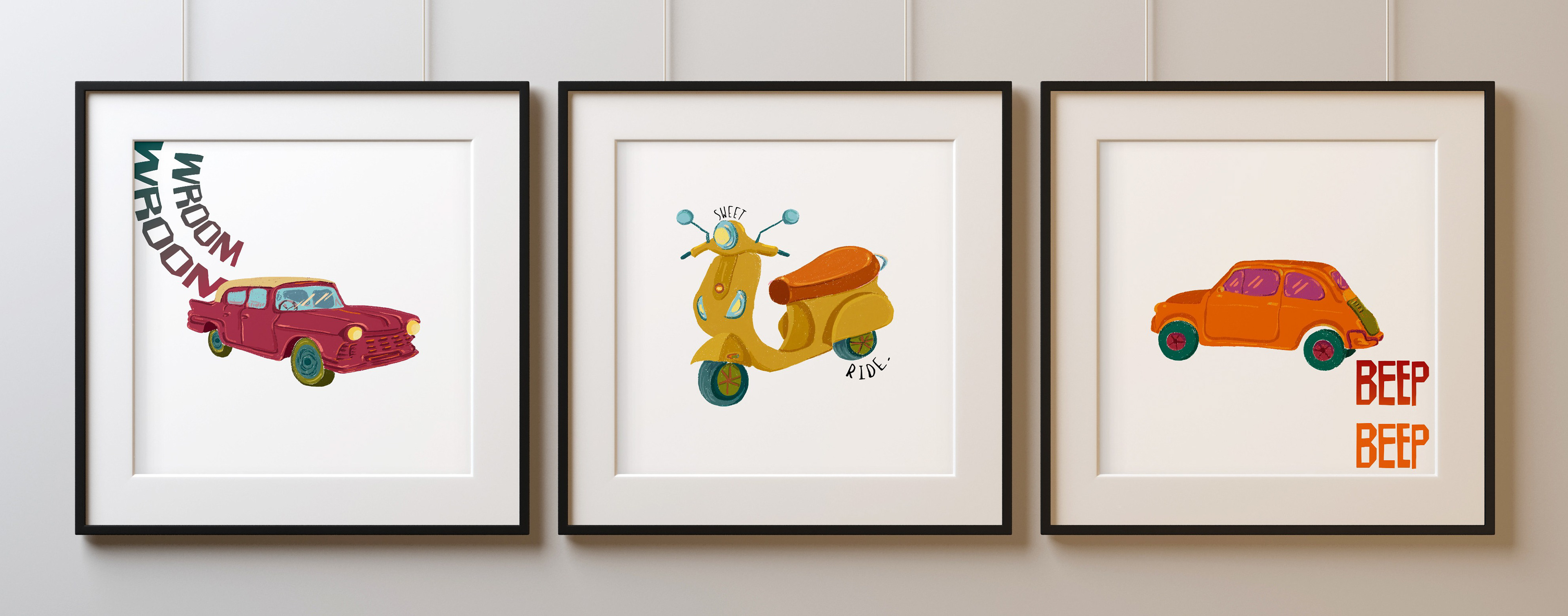 Wall art spot illustration