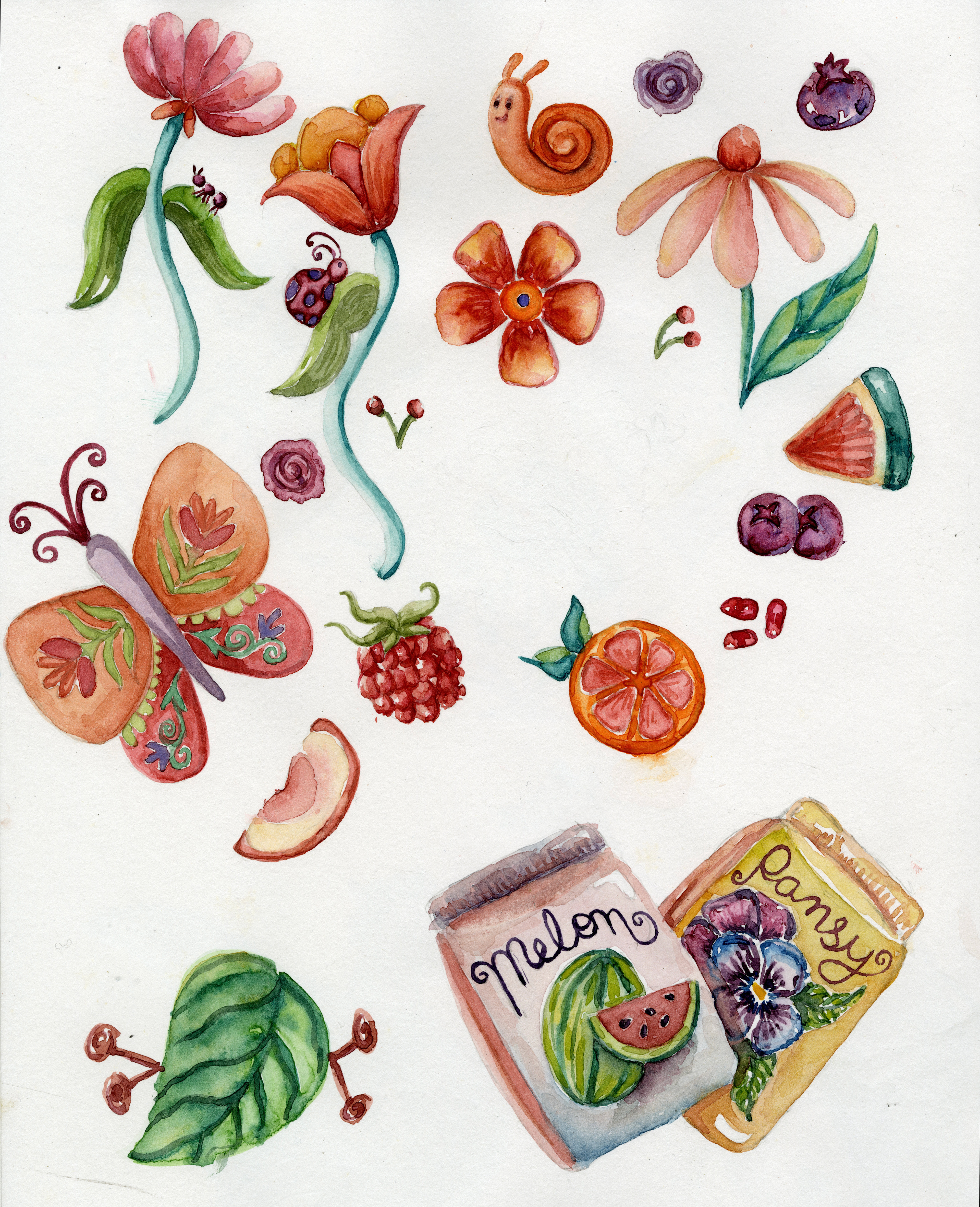 Painted motif