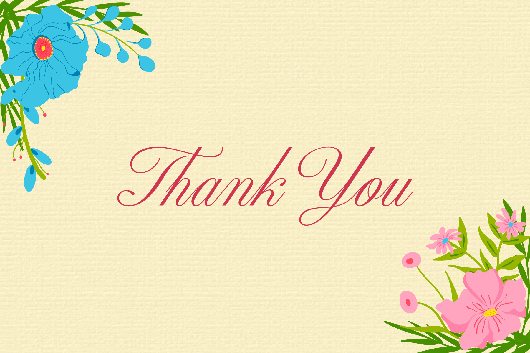 Thank You Card Spot Illustration