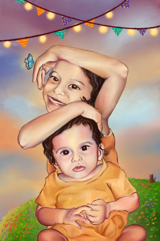 Front Postcard Illustration