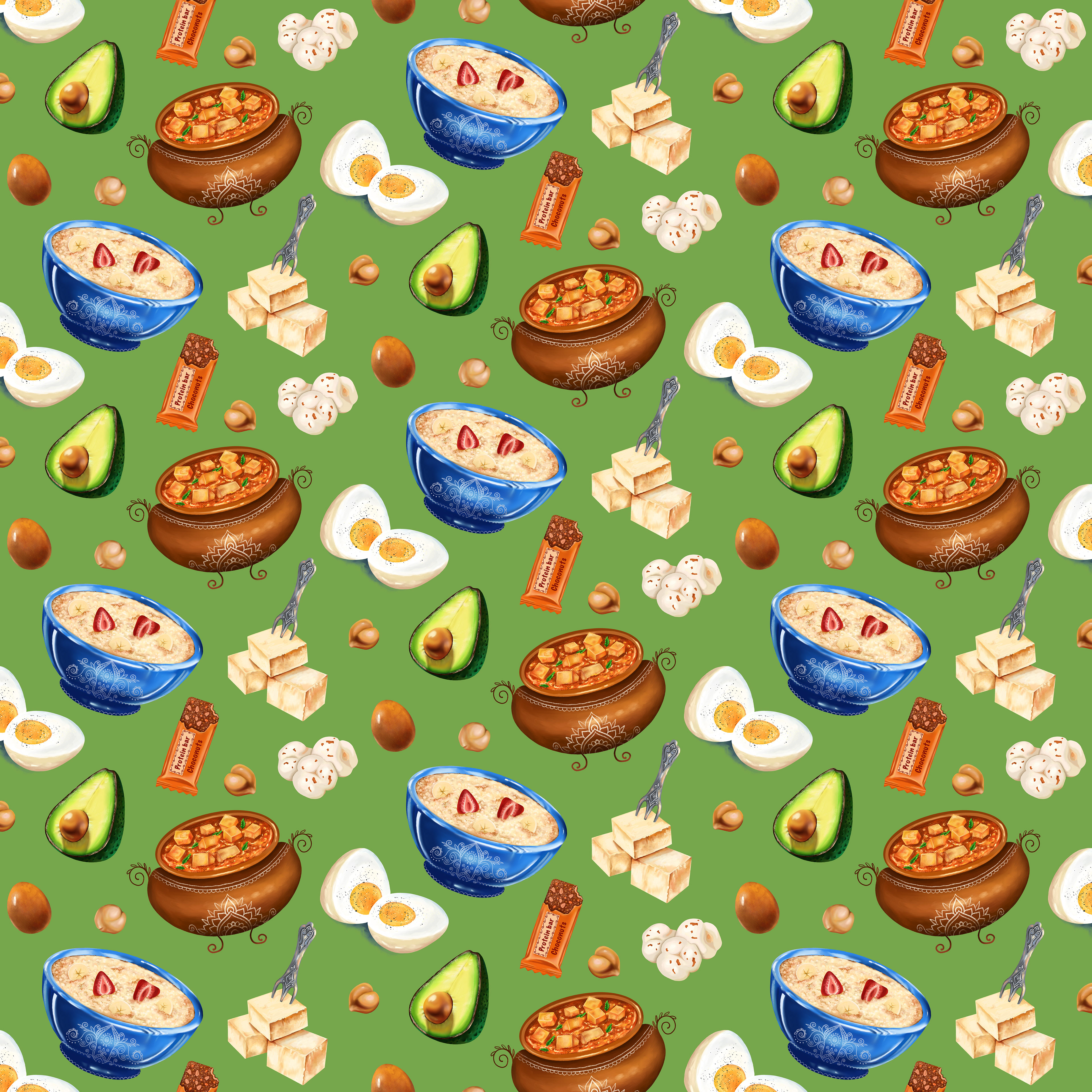 Drop-down Repeat Pattern (proof of repeat)