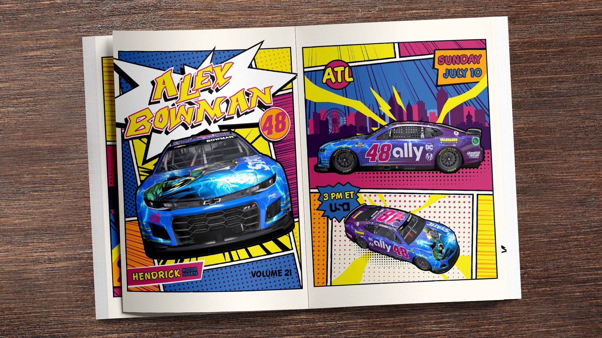 Alex Bowman's No. 48 Scheme Reveal ft. DC Comics