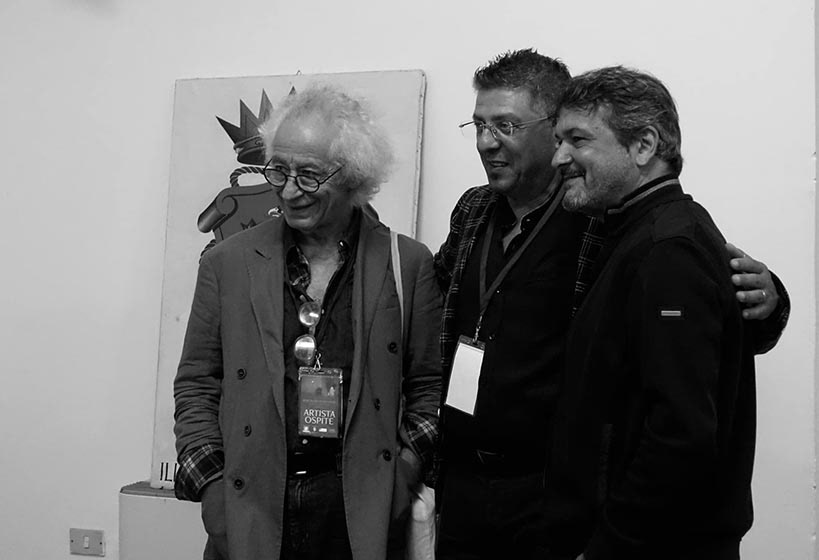 Il Direttore Artistico Gianni Biccari tra Fabio Donato e Sergio Siano, artisti ospiti