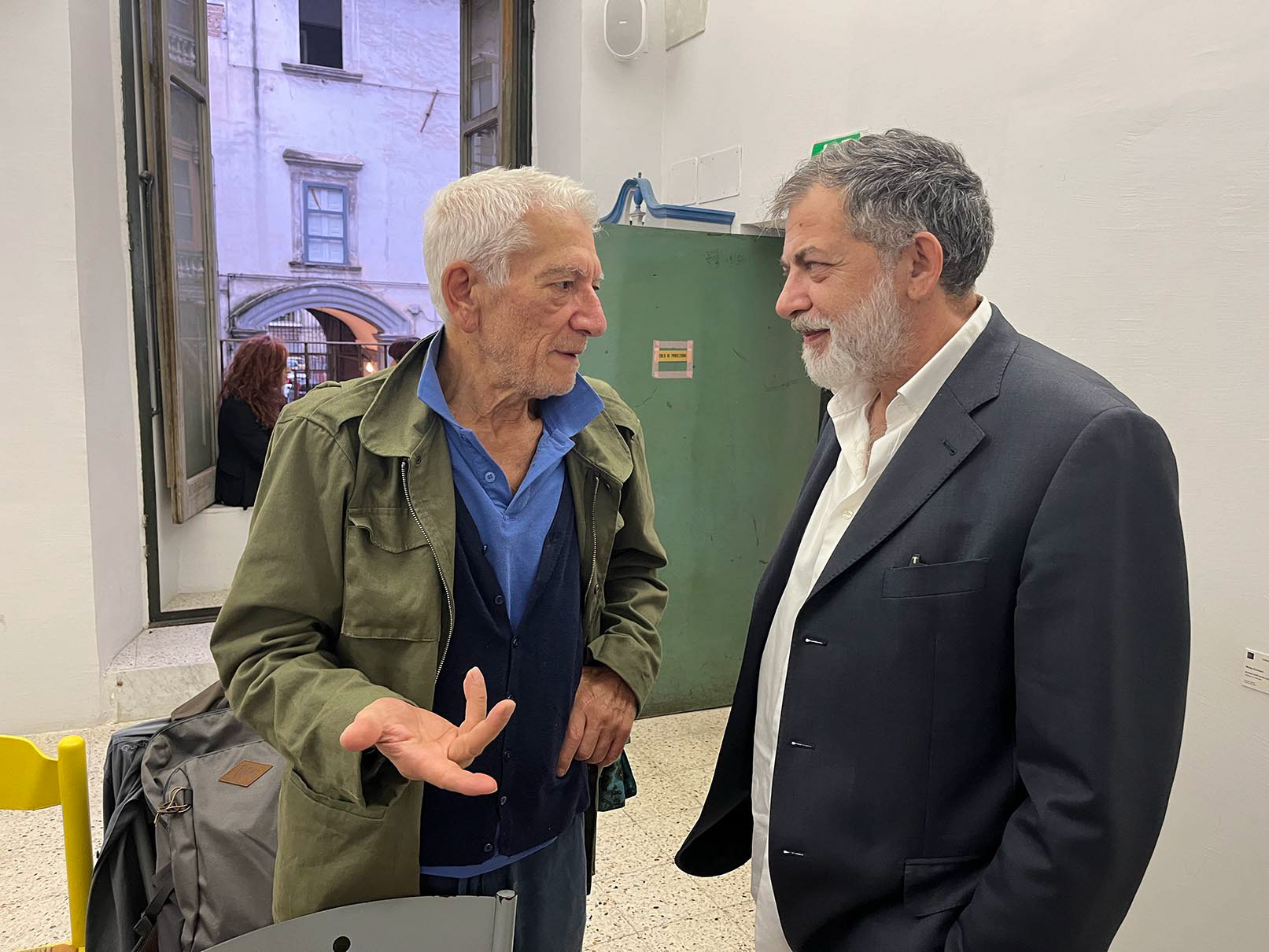 Luciano Ferrara con Edgard Colonnese
