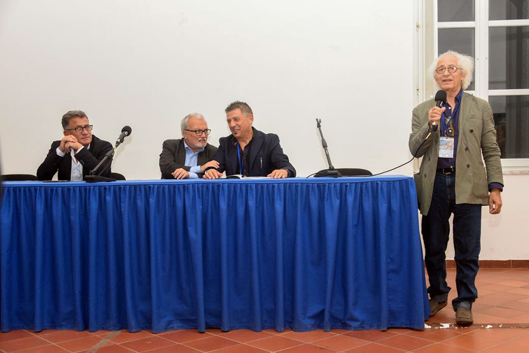 L’Assessore alla Cultura e Vice Sindaco del Comune di Pozzuoli Filippo Monaco con Francesco Bellofatto, Gianni Biccari e Fabio Donato