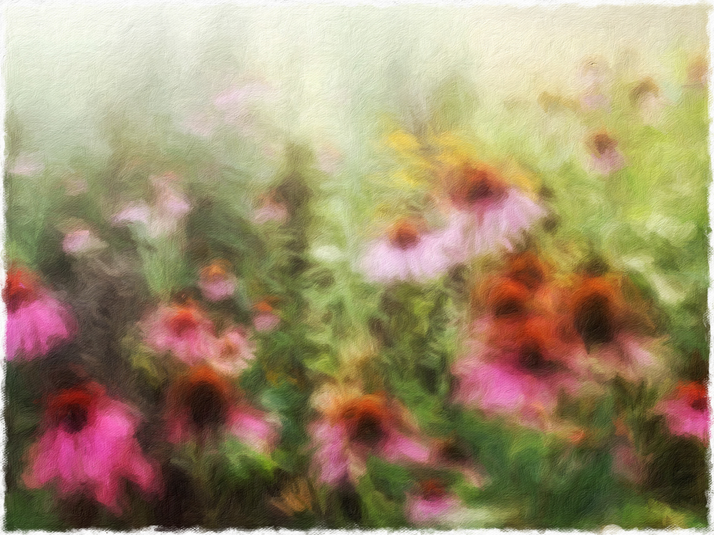 Garden Fantasy ~ A local garden in Marston Mills, MA photographed with my iPhone and edited to convey the fantasy feeling that I felt in the garden. 