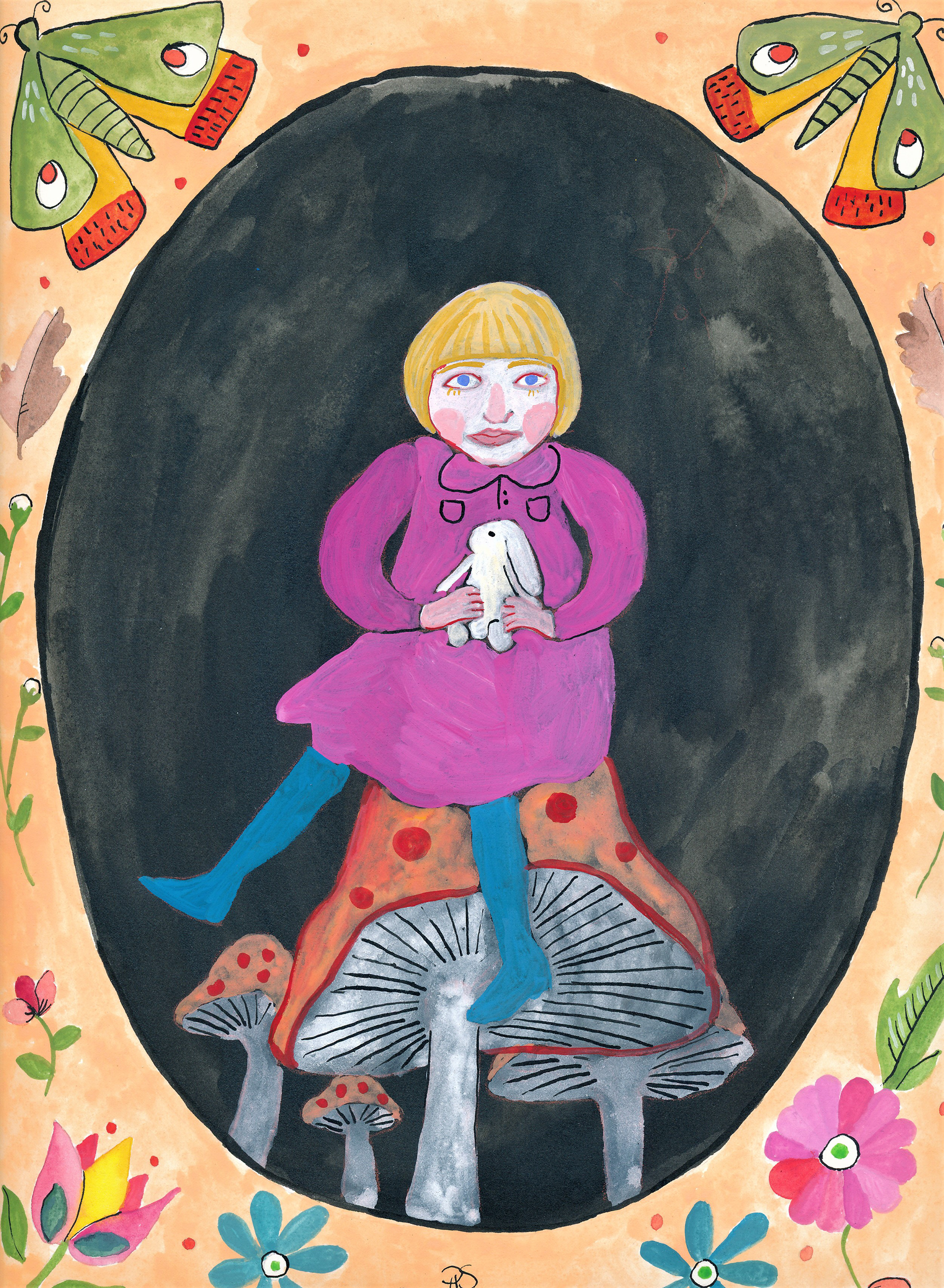 B and her bunny, By Rachael Speirs
