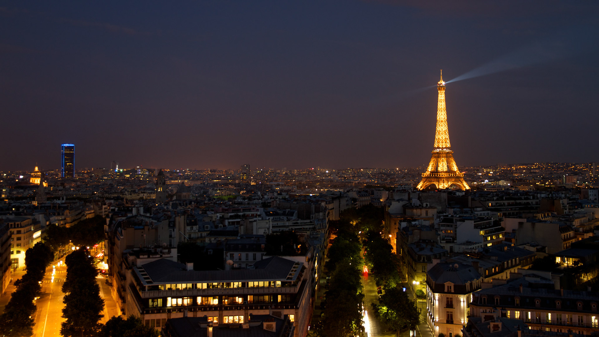 Amazing view of the magnificent Eiffel Tower.