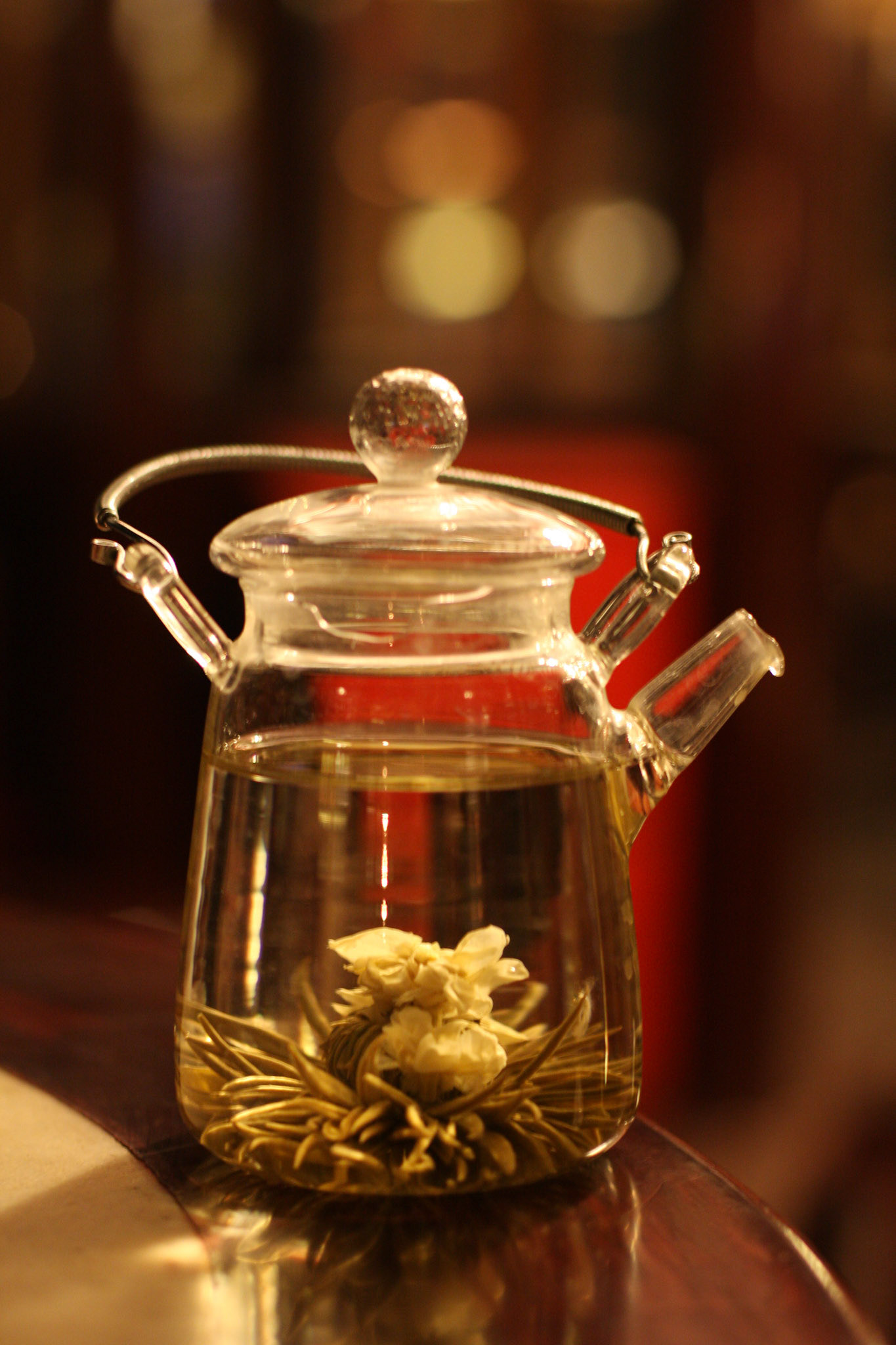 Jasmin Tea in a teahouse in Shanghai